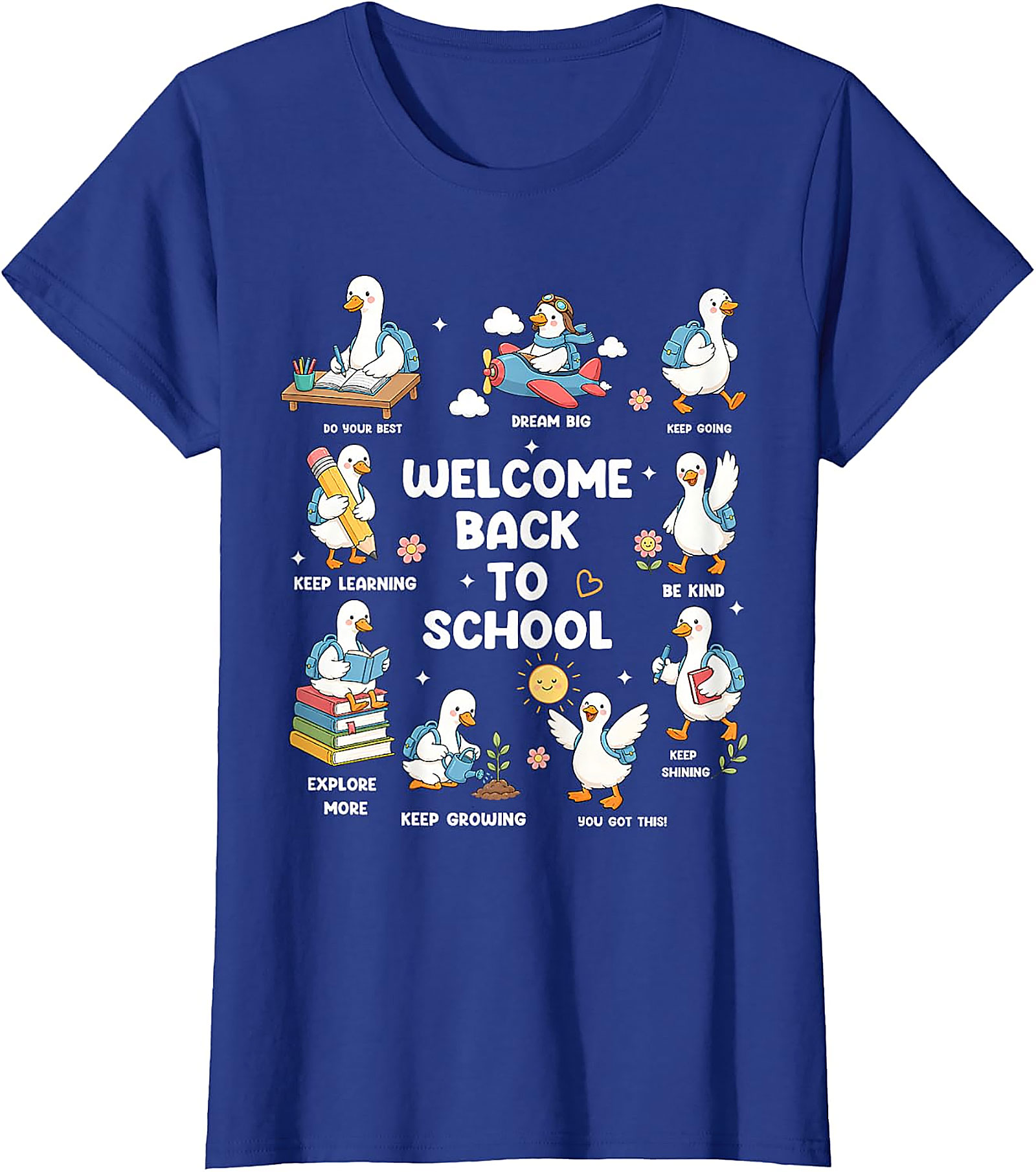 Welcome Back to School Goose Teacher T-Shirt