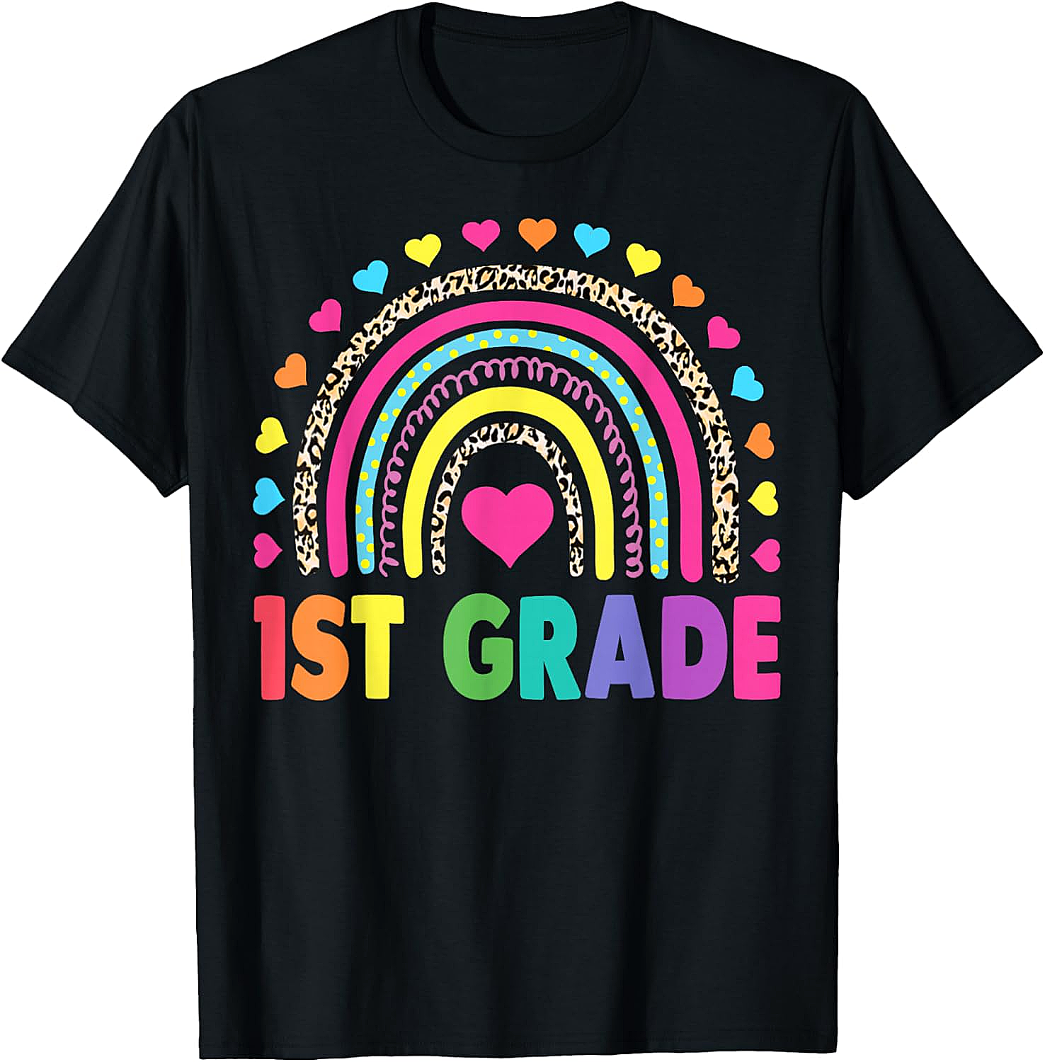 1st Grade Rainbow T-Shirt Girls, Boys & Teachers