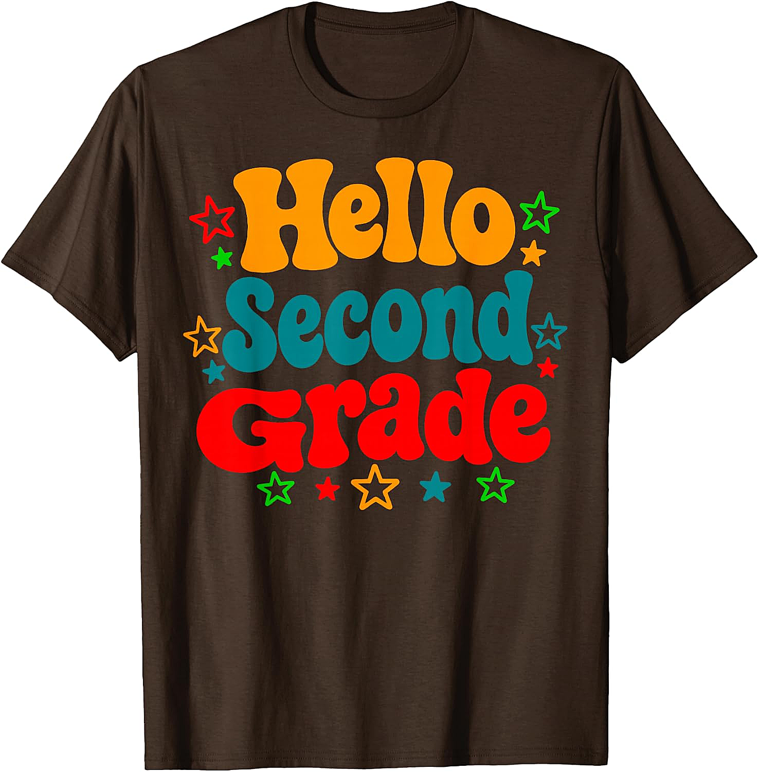  Hello Second Grade Back to School T-Shirt Teacher & Kids Tee