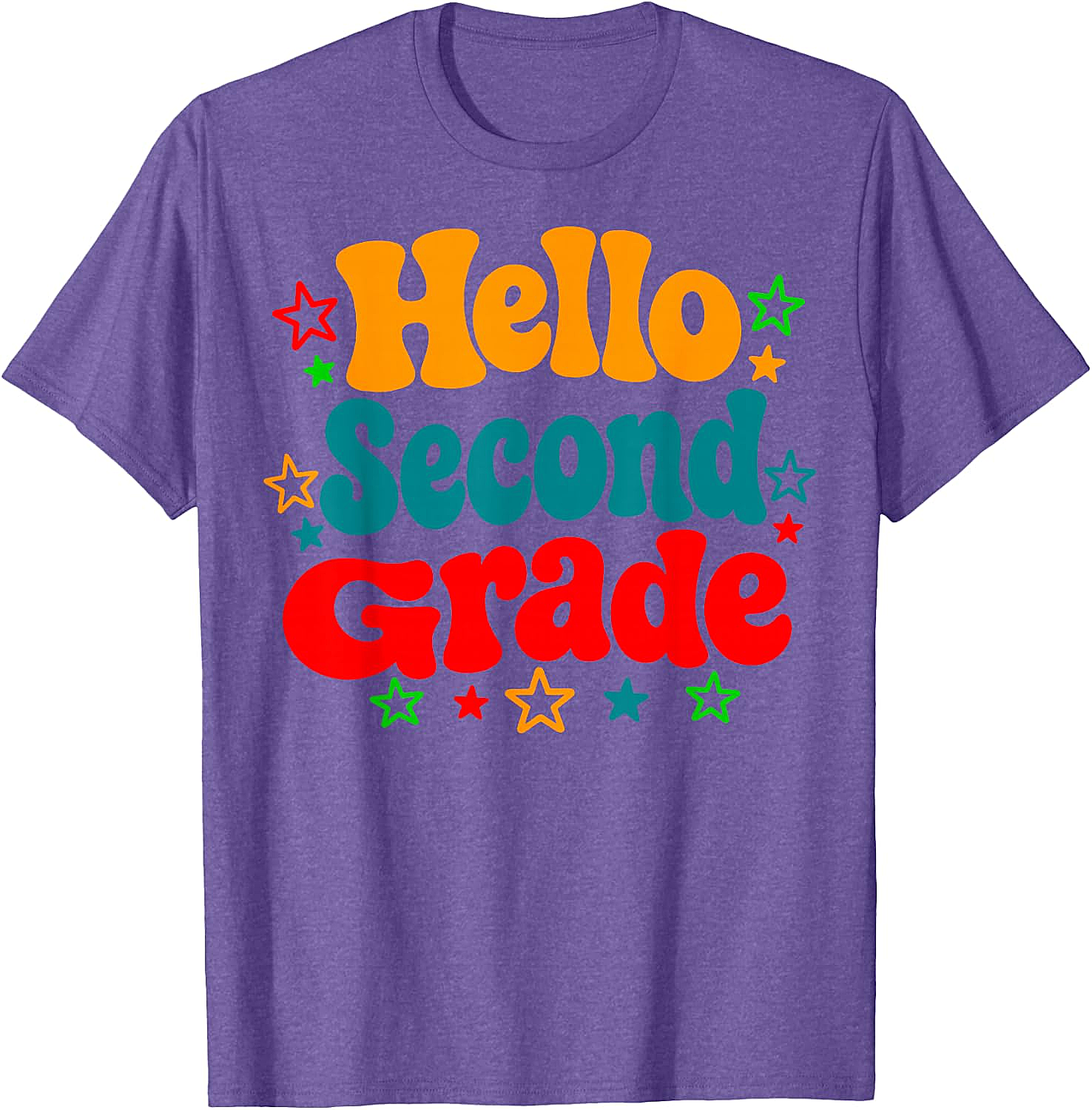  Hello Second Grade Back to School T-Shirt Teacher & Kids Tee