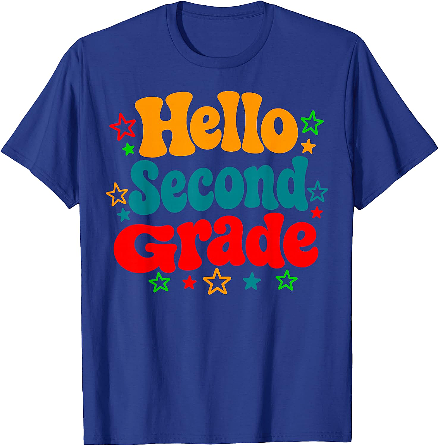  Hello Second Grade Back to School T-Shirt Teacher & Kids Tee