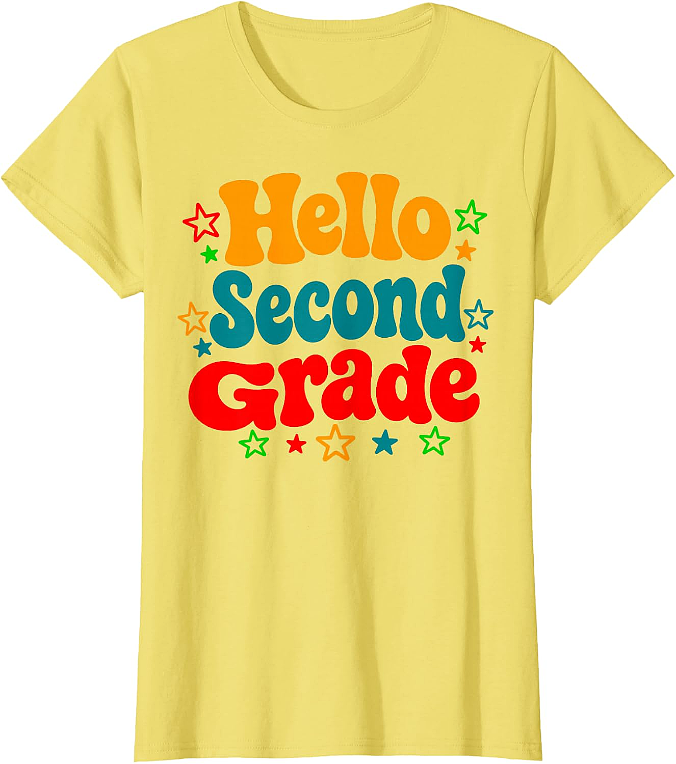  Hello Second Grade Back to School T-Shirt Teacher & Kids Tee