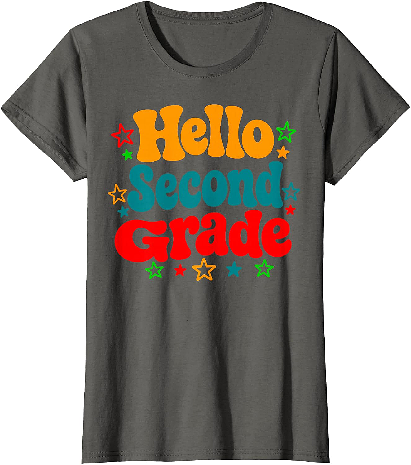  Hello Second Grade Back to School T-Shirt Teacher & Kids Tee