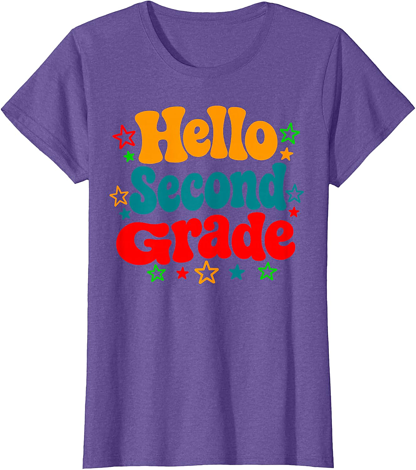  Hello Second Grade Back to School T-Shirt Teacher & Kids Tee