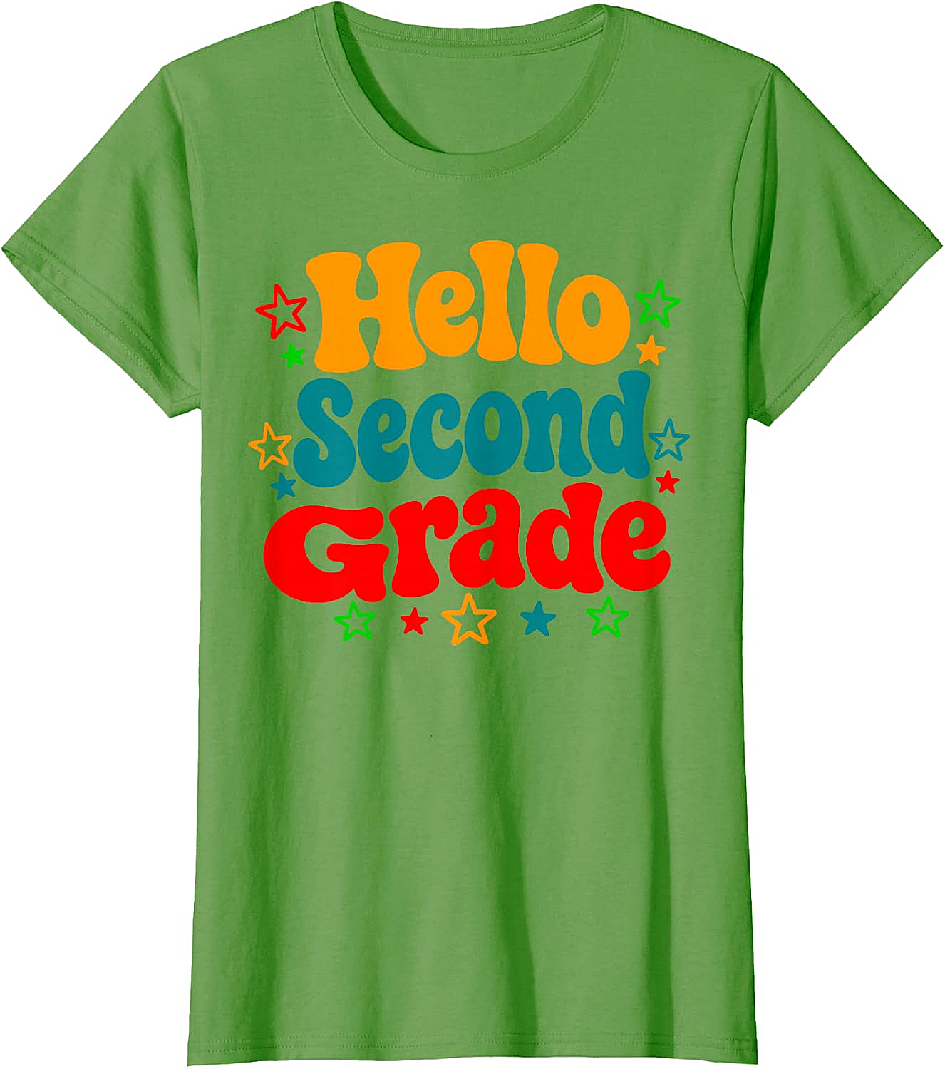  Hello Second Grade Back to School T-Shirt Teacher & Kids Tee