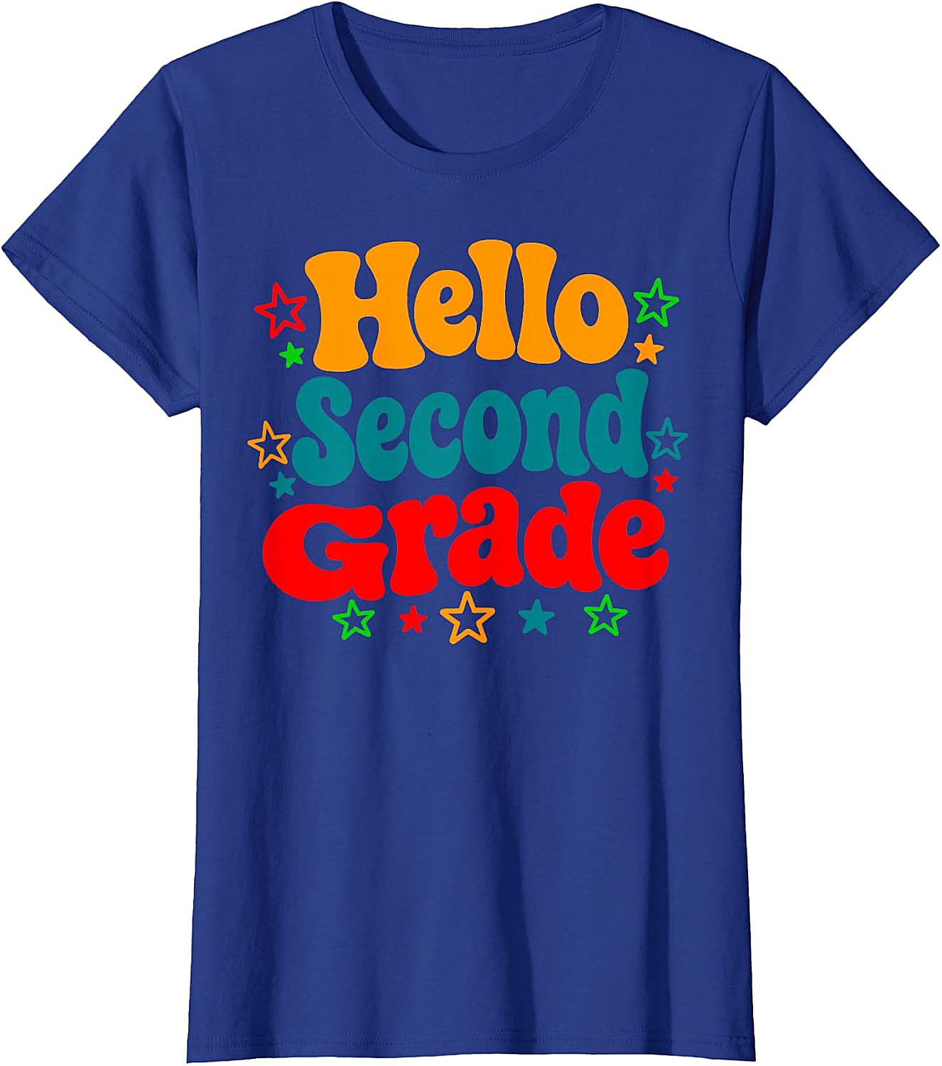  Hello Second Grade Back to School T-Shirt Teacher & Kids Tee