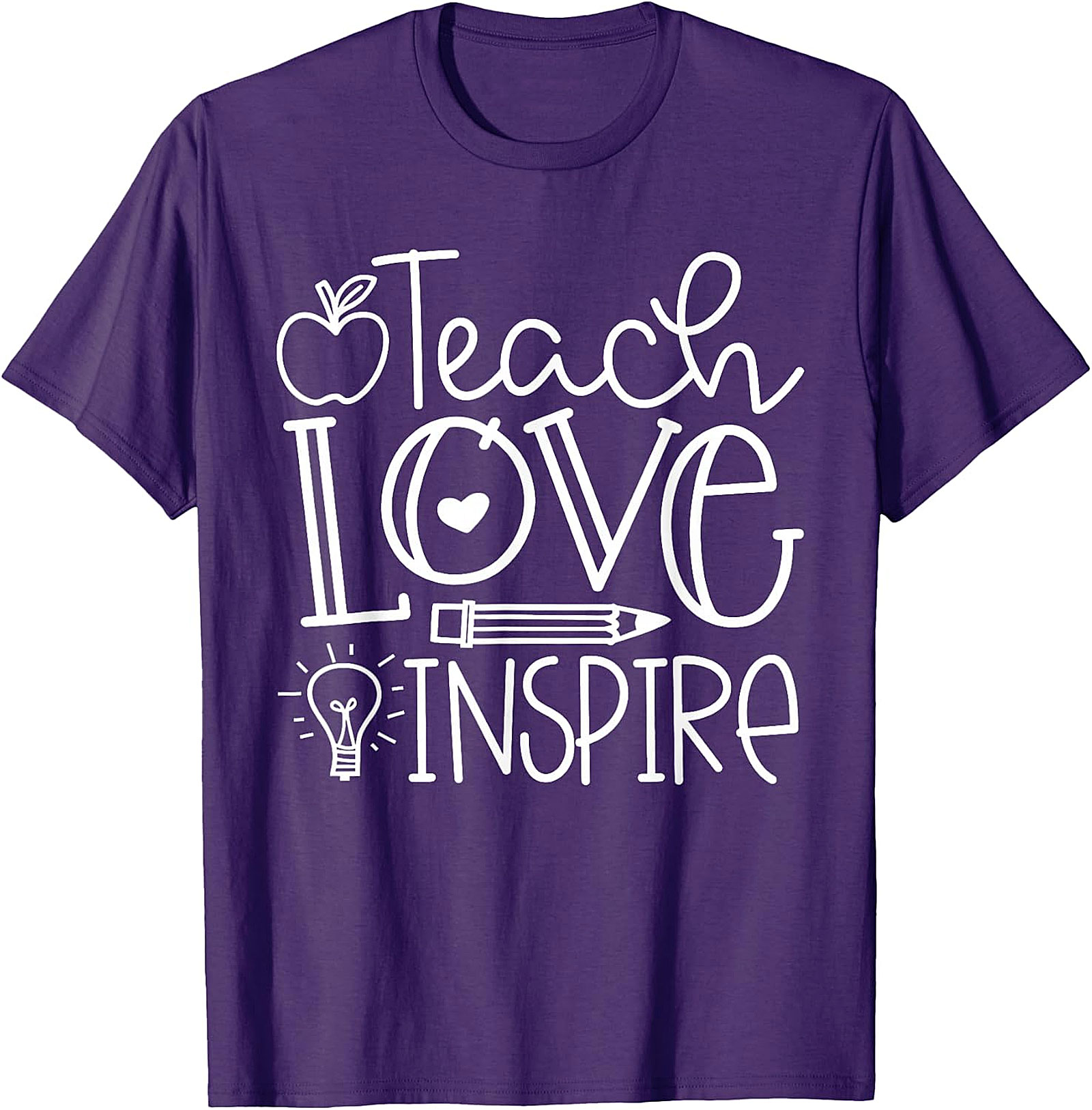 Teach Love Inspire T-Shirt | Back To School Teacher Gift