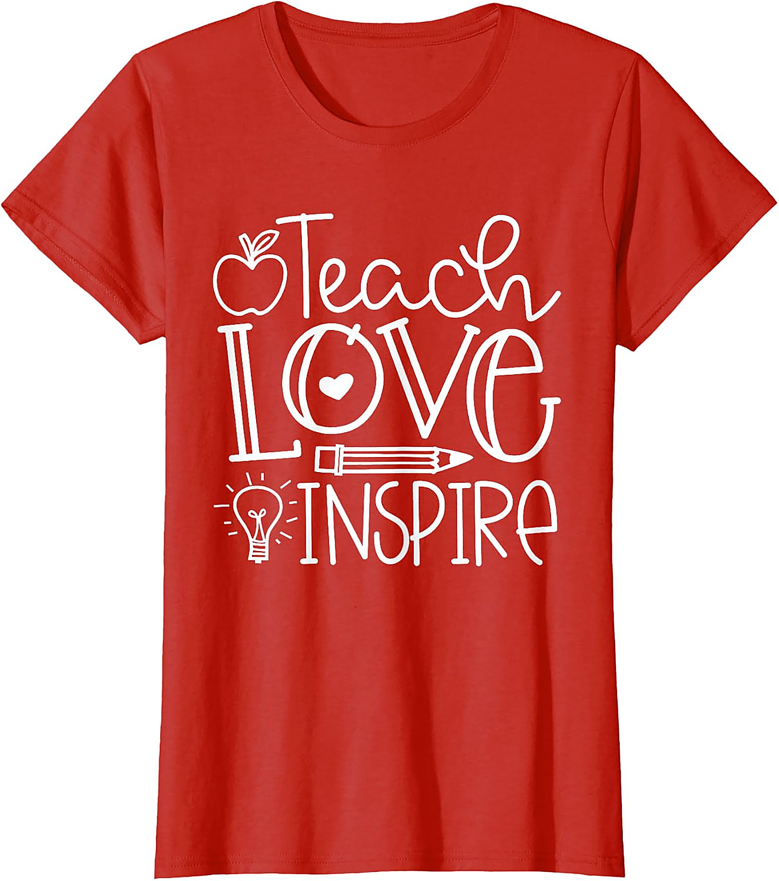 Teach Love Inspire T-Shirt | Back To School Teacher Gift
