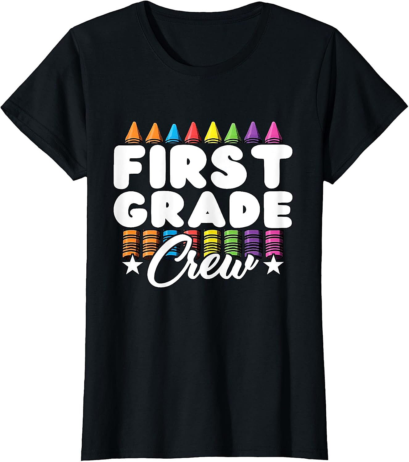 First Grade Crew T-Shirt Back to School Teacher Kids Tee
