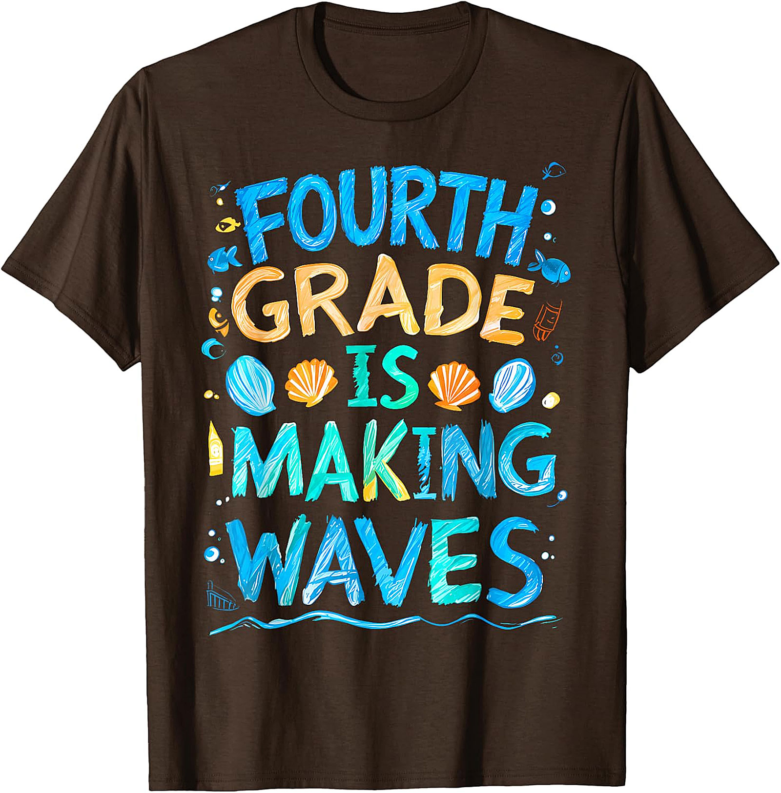 Fourth Grade Making Waves T-Shirt | Back to School Tee