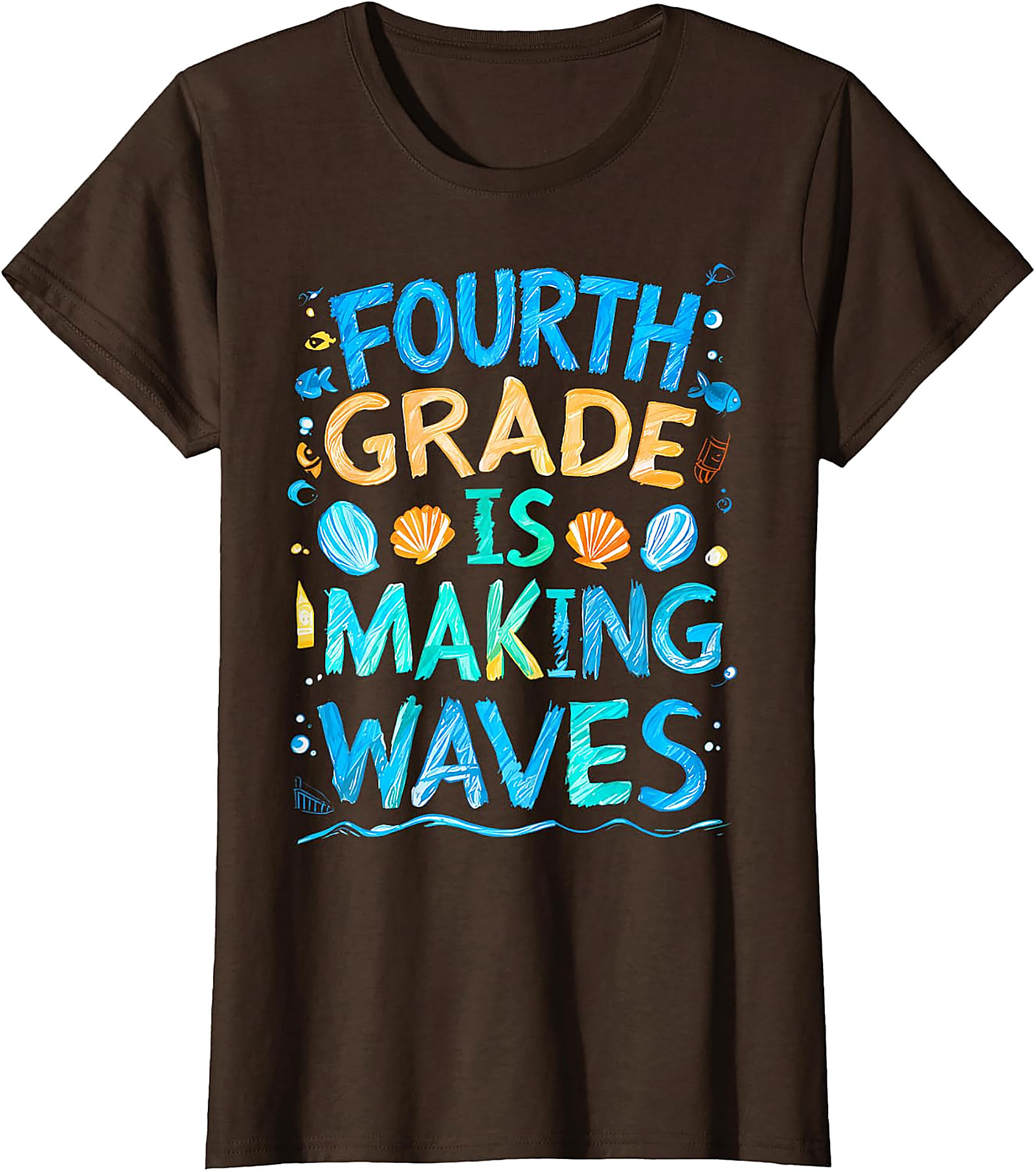 Fourth Grade Making Waves T-Shirt | Back to School Tee