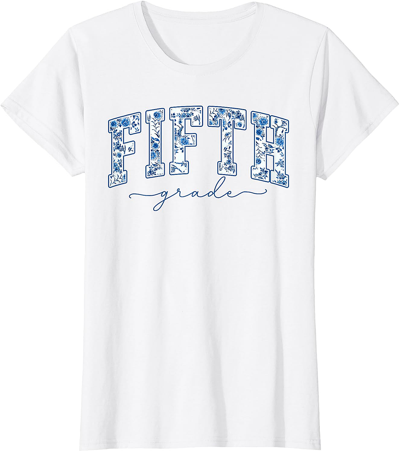 Fifth Grade Toile De Jouy T-Shirt - Back to School Tee