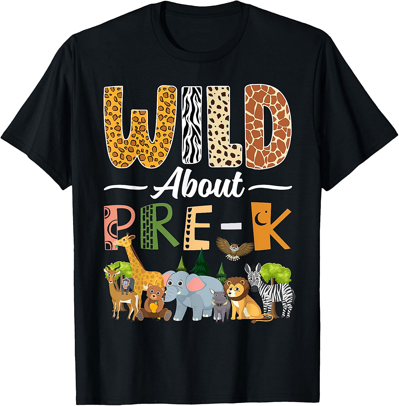 Wild About Pre-K T-Shirt | Back to School Teacher Gift