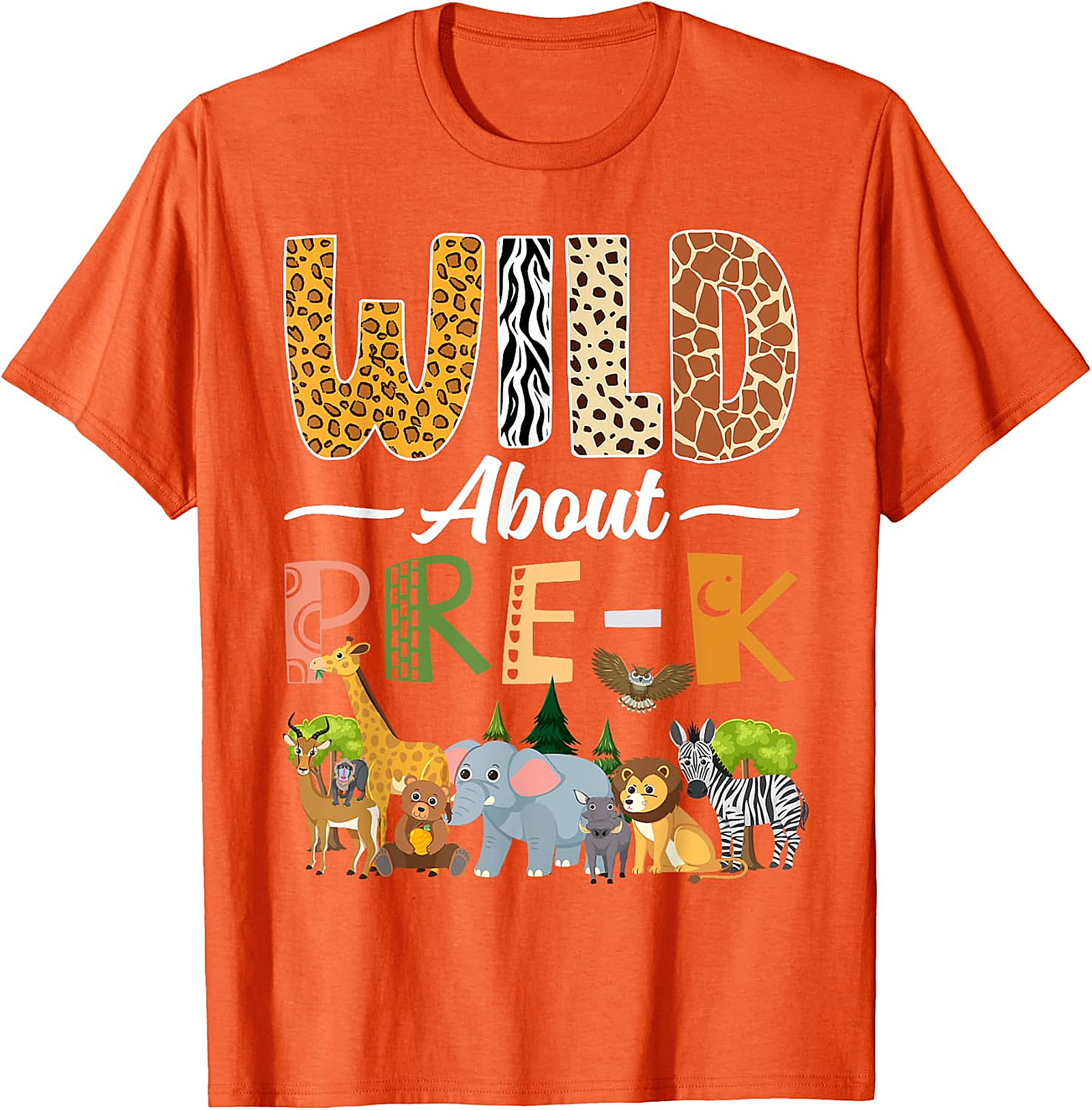 Wild About Pre-K T-Shirt | Back to School Teacher Gift