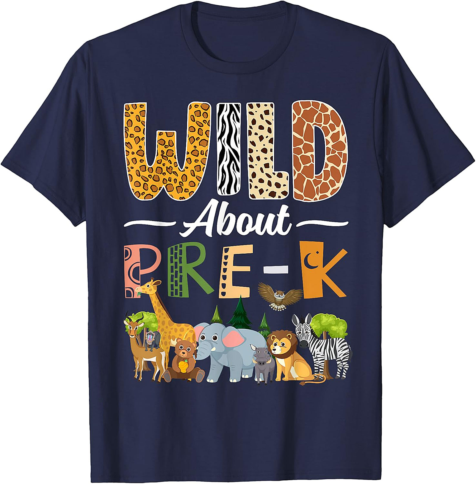 Wild About Pre-K T-Shirt | Back to School Teacher Gift