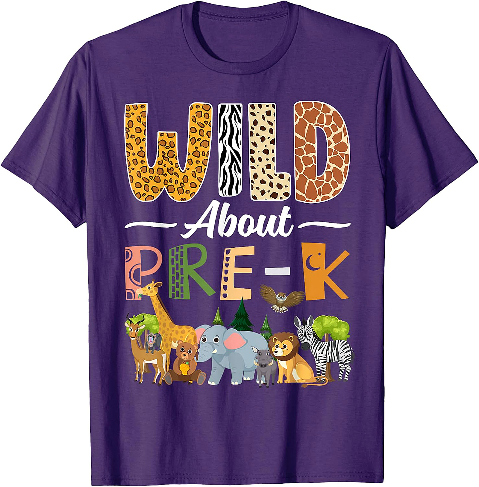 Wild About Pre-K T-Shirt | Back to School Teacher Gift