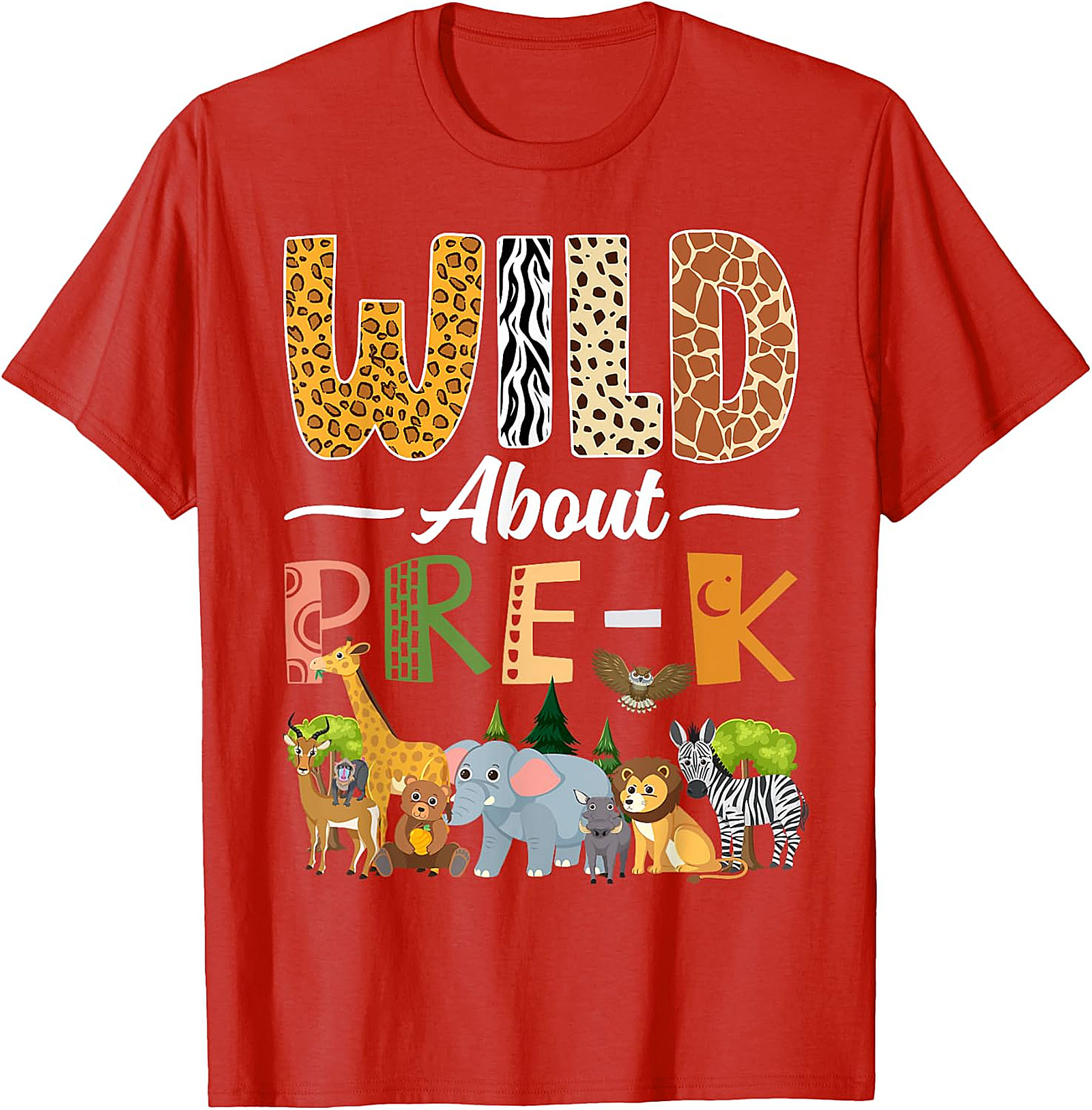 Wild About Pre-K T-Shirt | Back to School Teacher Gift