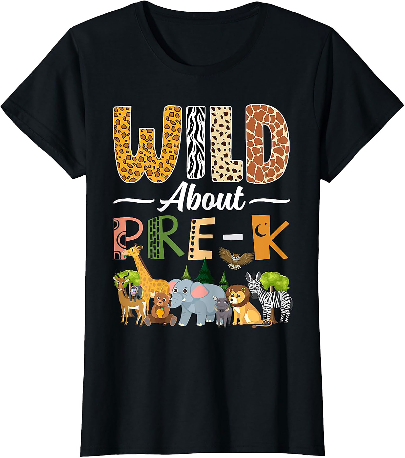 Wild About Pre-K T-Shirt | Back to School Teacher Gift