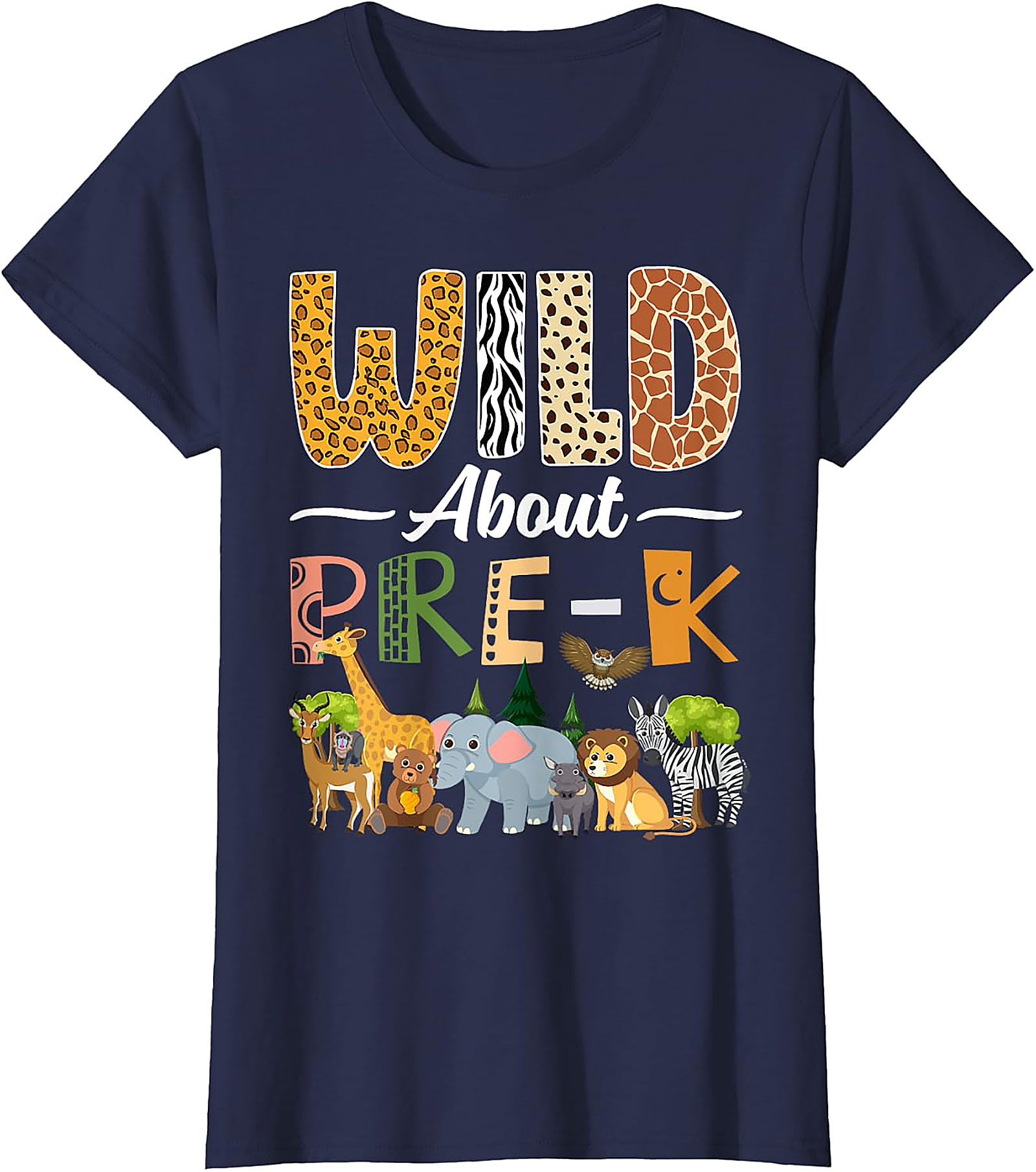 Wild About Pre-K T-Shirt | Back to School Teacher Gift