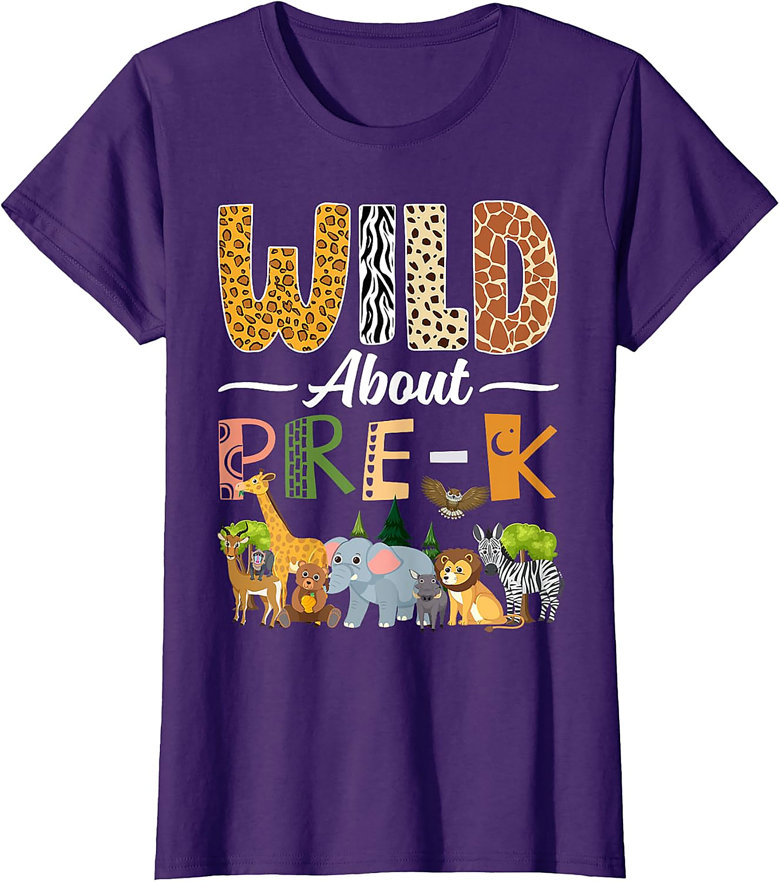 Wild About Pre-K T-Shirt | Back to School Teacher Gift