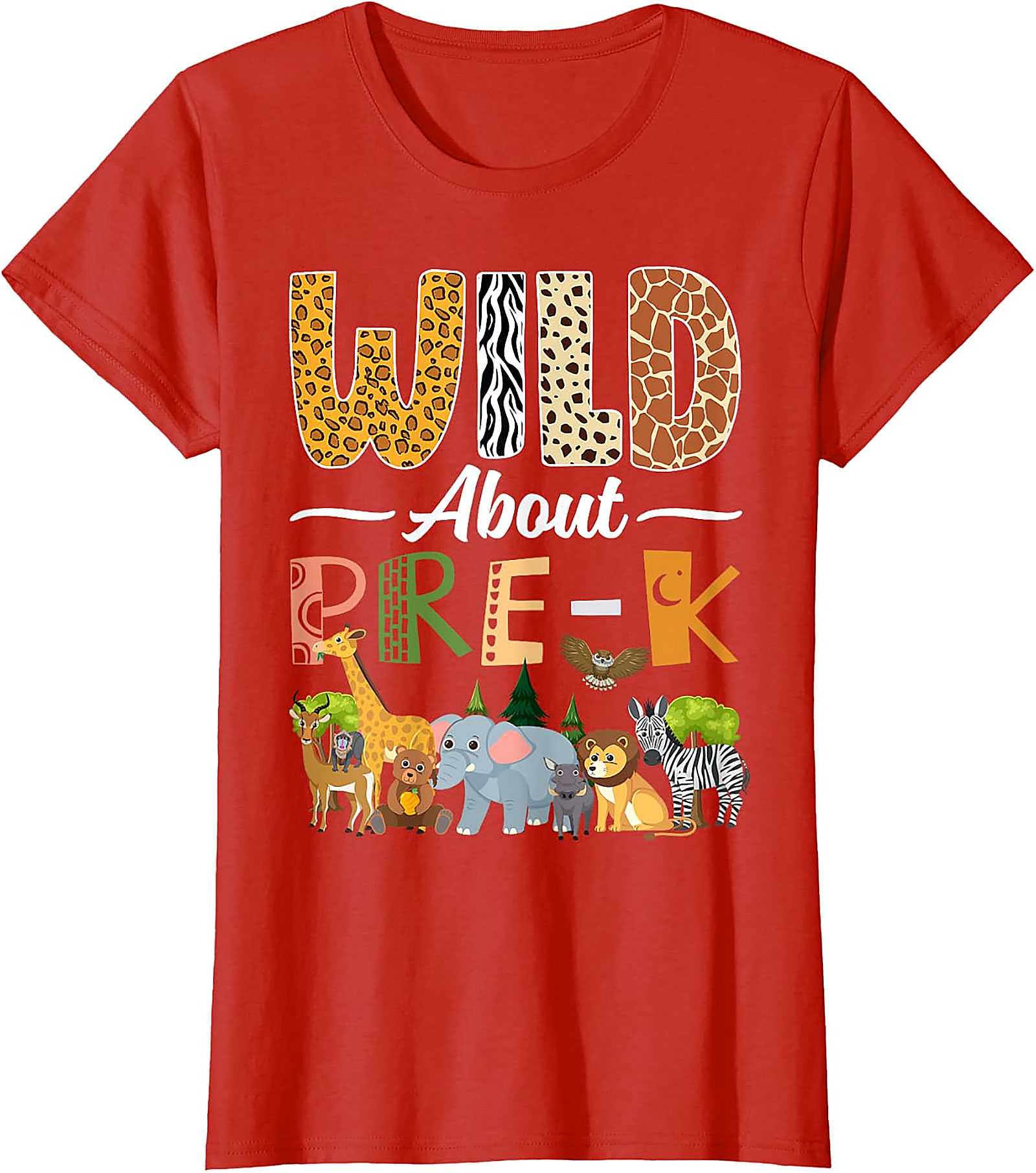 Wild About Pre-K T-Shirt | Back to School Teacher Gift