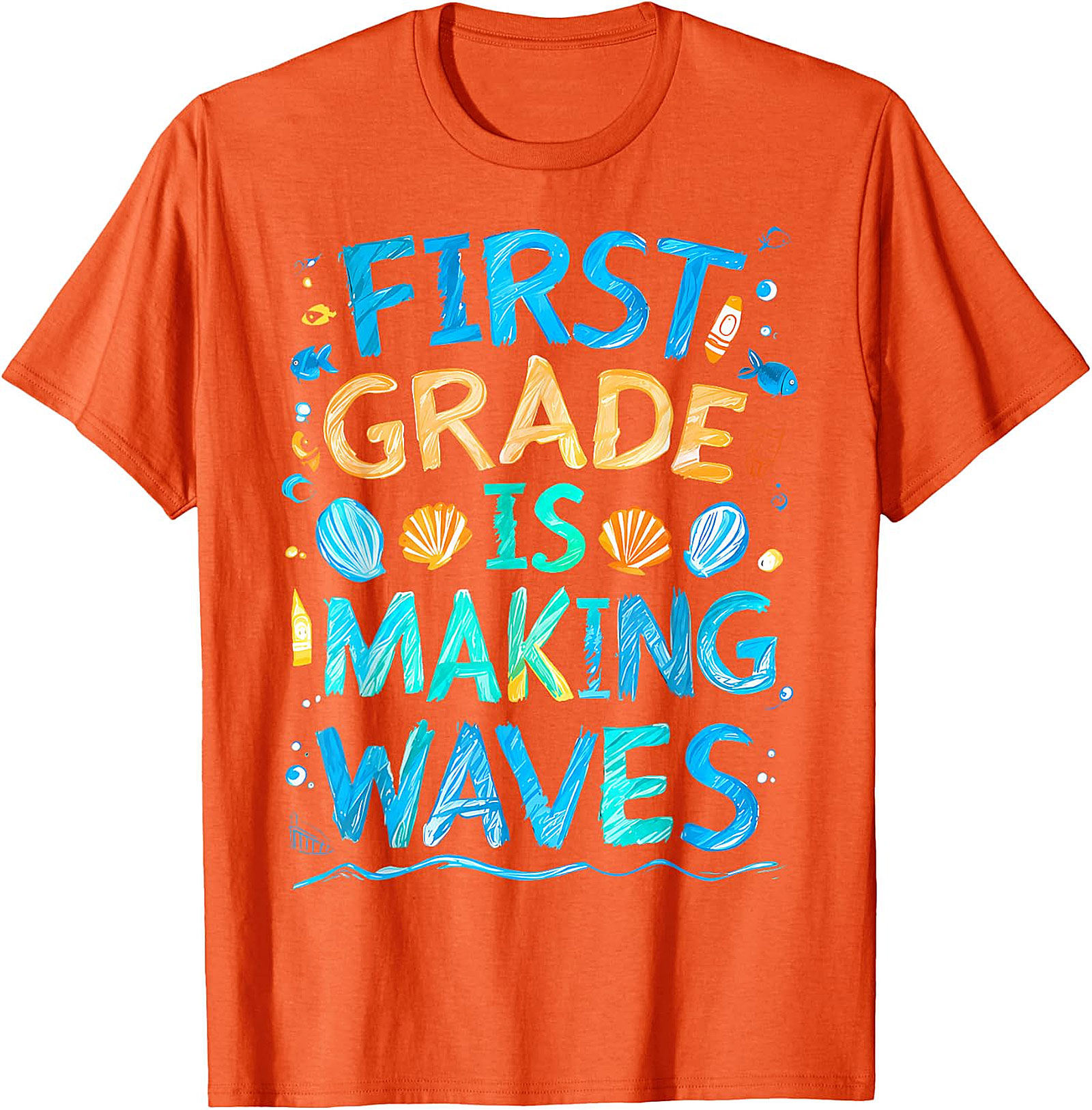 First Grade Making Waves T-Shirt | Back to School Tee