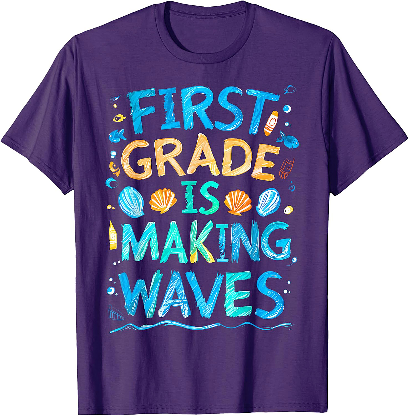 First Grade Making Waves T-Shirt | Back to School Tee
