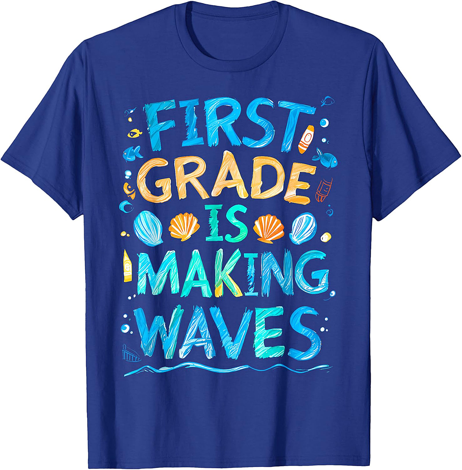 First Grade Making Waves T-Shirt | Back to School Tee