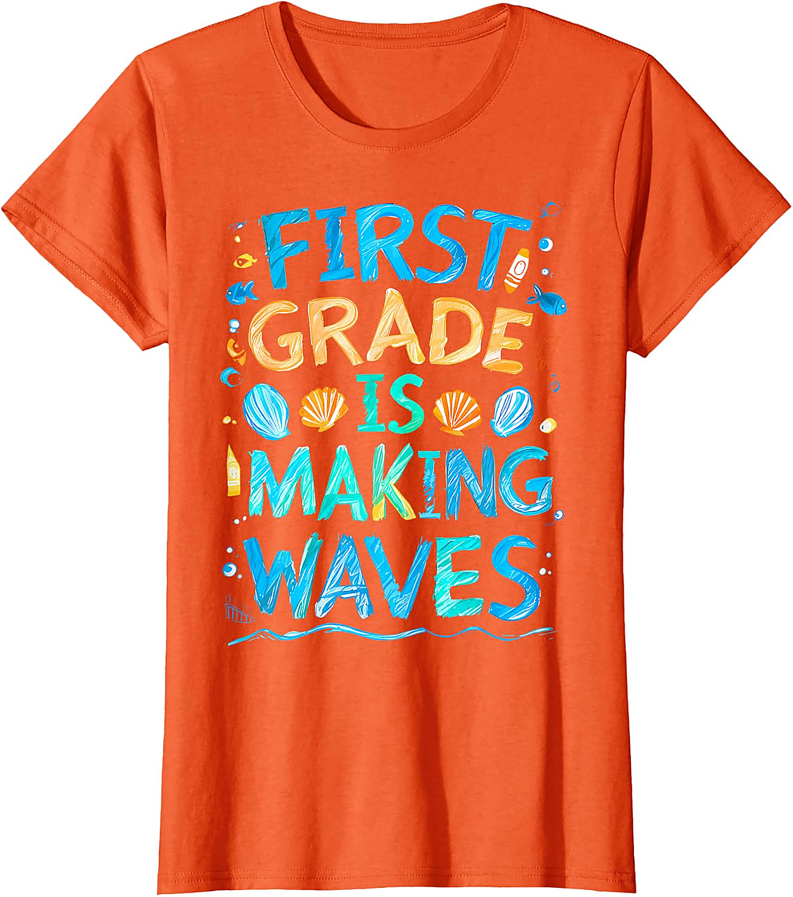 First Grade Making Waves T-Shirt | Back to School Tee
