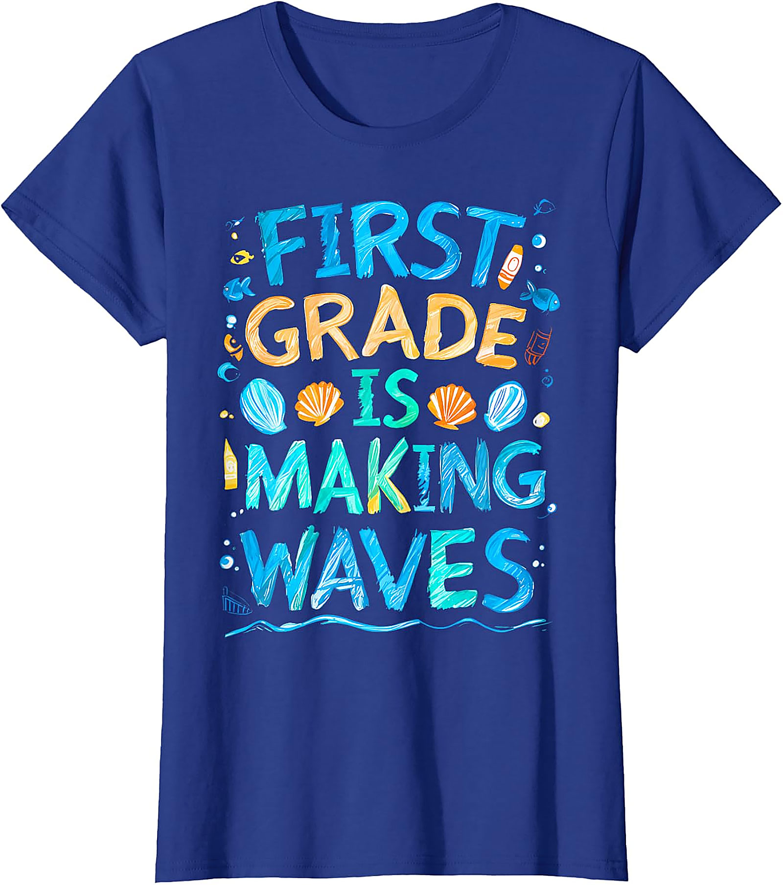 First Grade Making Waves T-Shirt | Back to School Tee