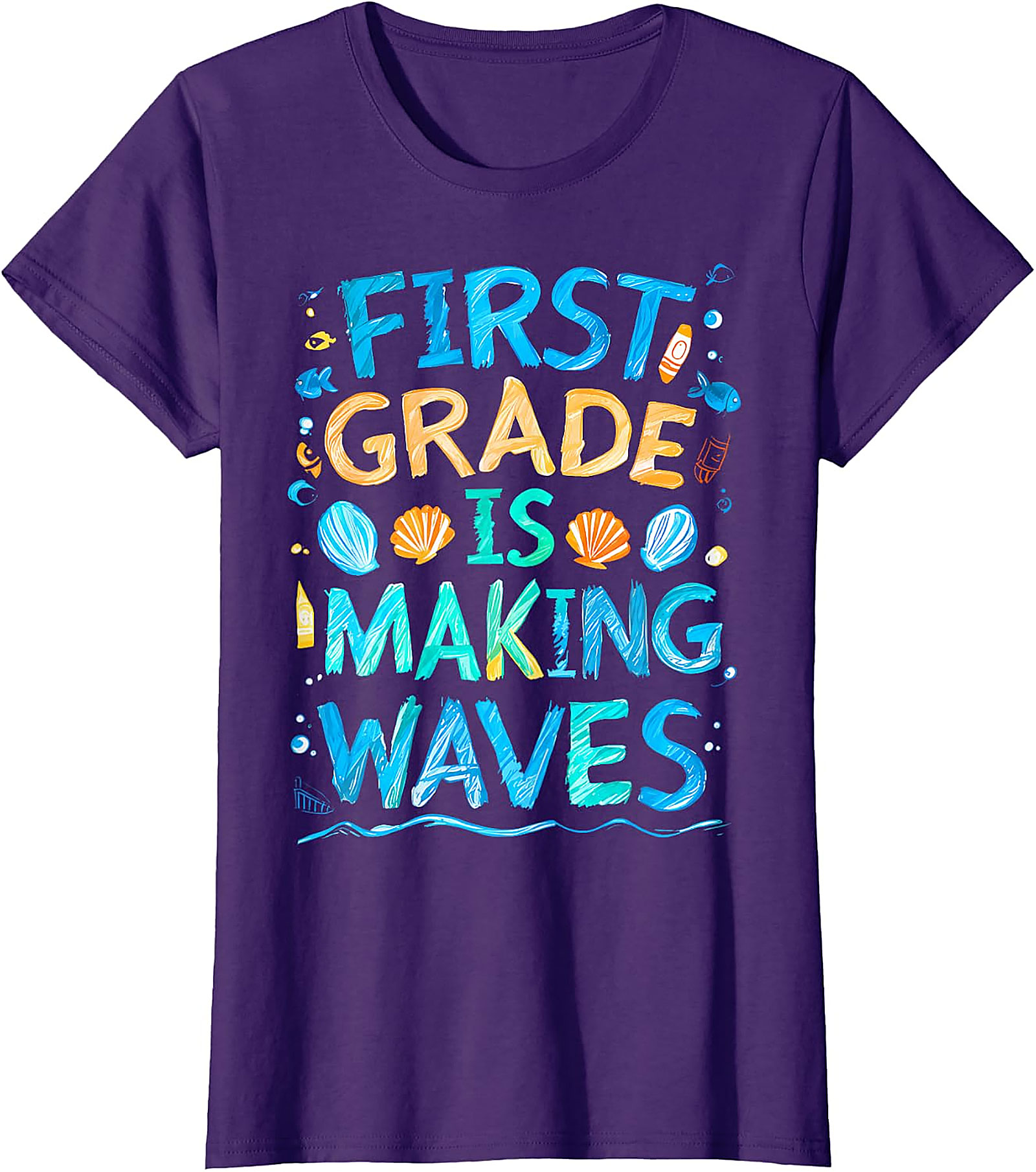 First Grade Making Waves T-Shirt | Back to School Tee