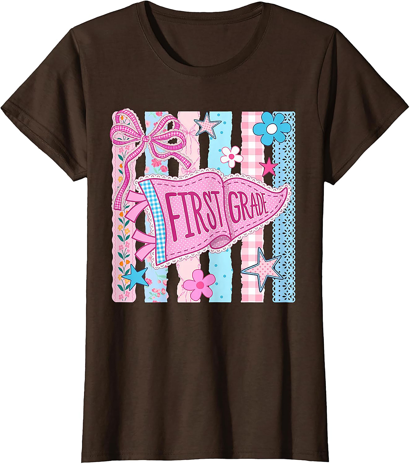 First Grade Back to School T-Shirt | Cute Pennant Tee