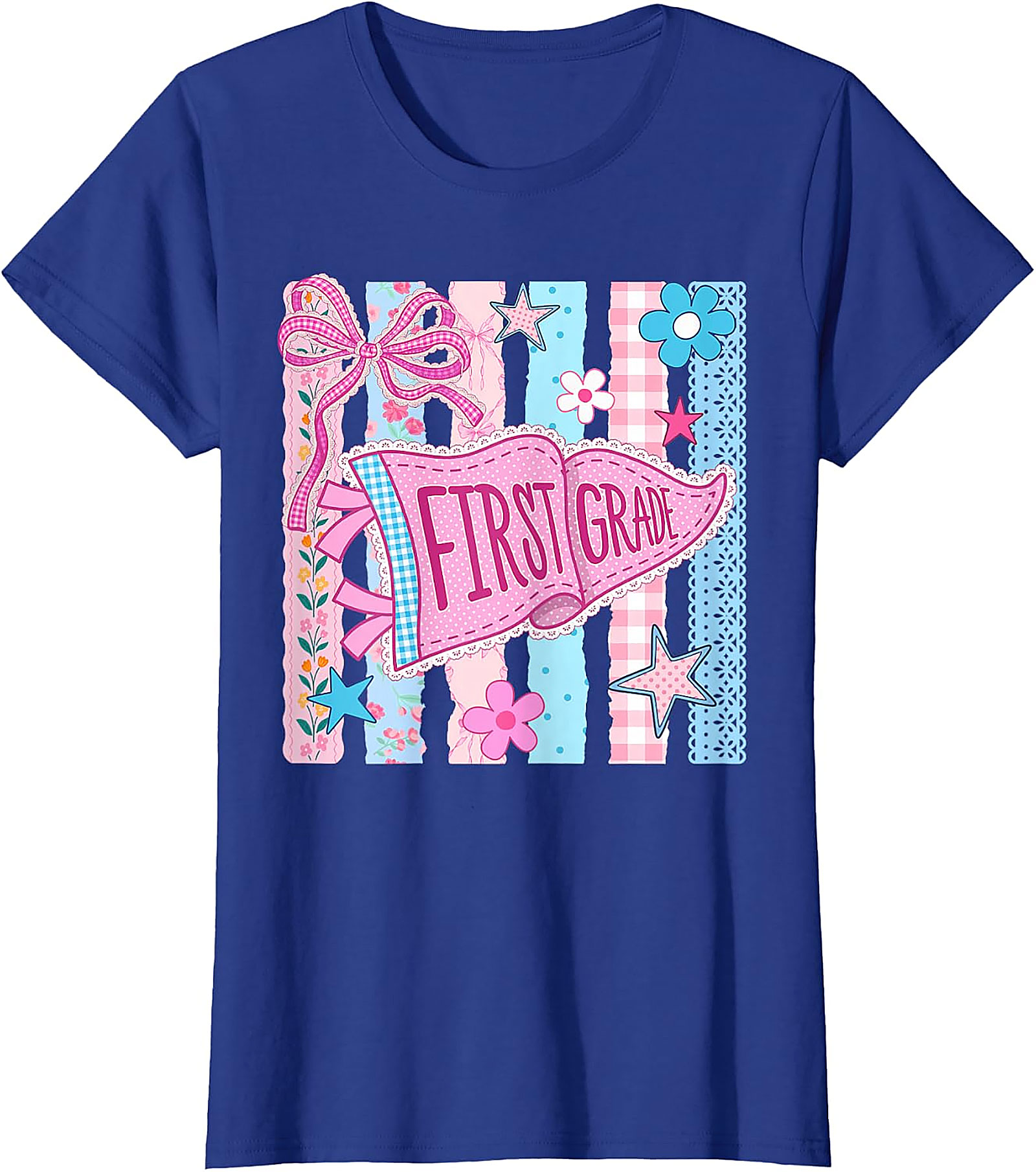 First Grade Back to School T-Shirt | Cute Pennant Tee