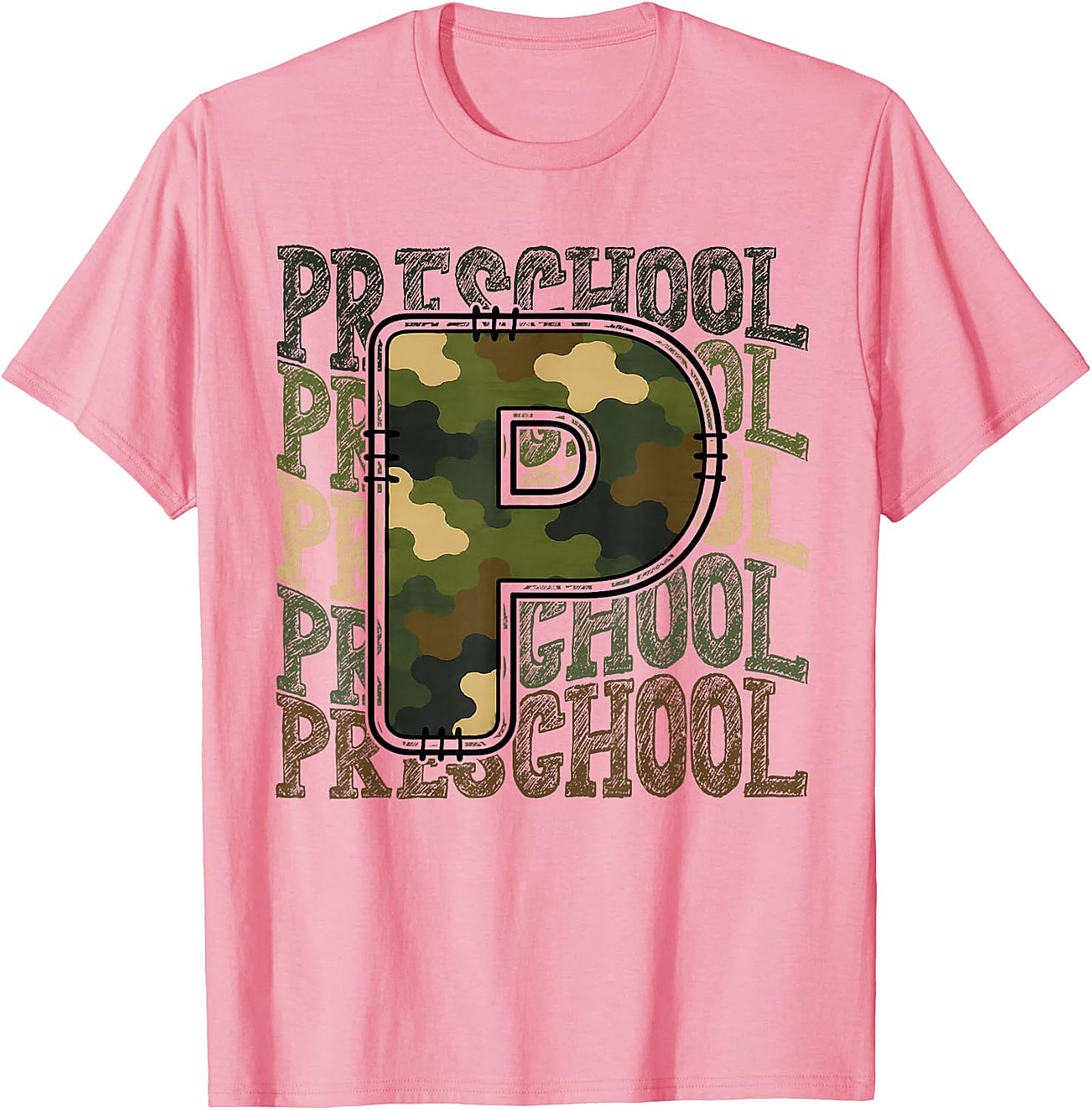 Camo Preschool Squad T-Shirt | Back to School Tee