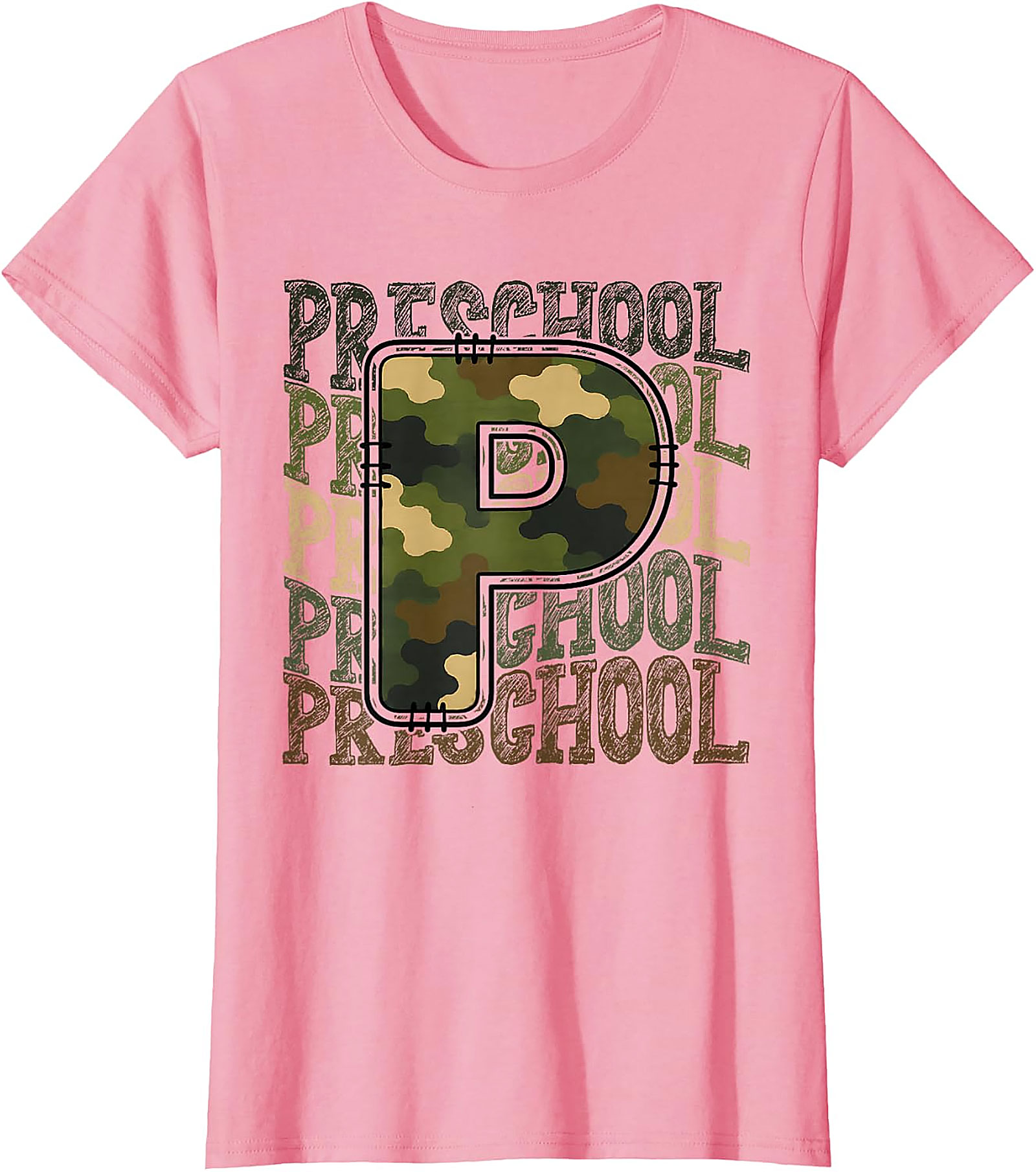Camo Preschool Squad T-Shirt | Back to School Tee