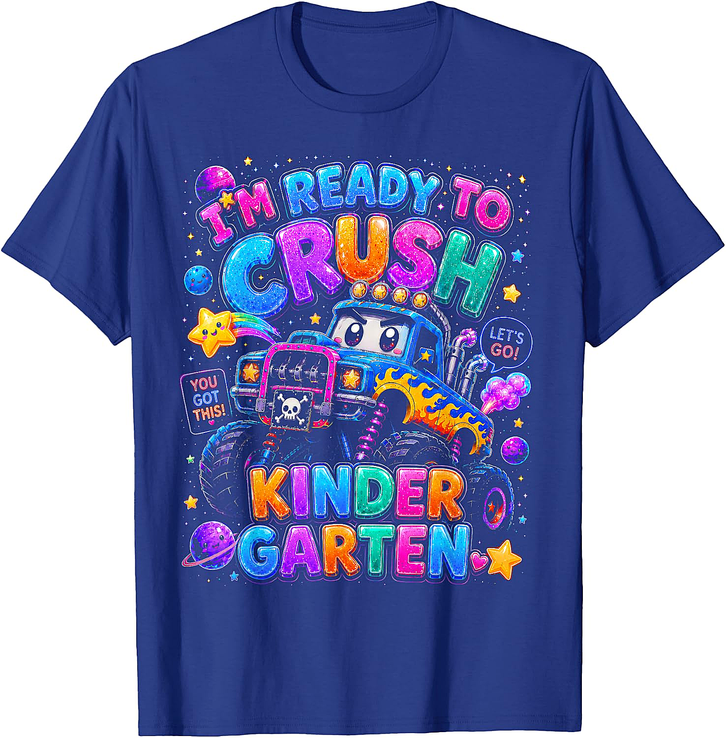  Ready to Crush Kindergarten Monster Truck T-Shirt