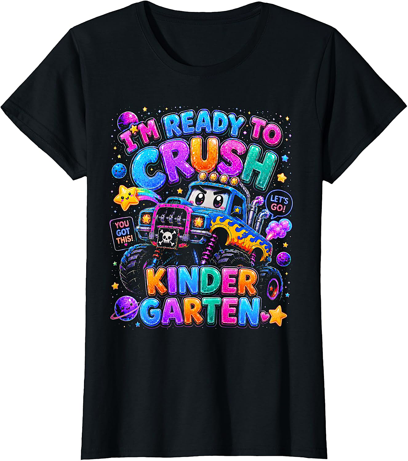  Ready to Crush Kindergarten Monster Truck T-Shirt