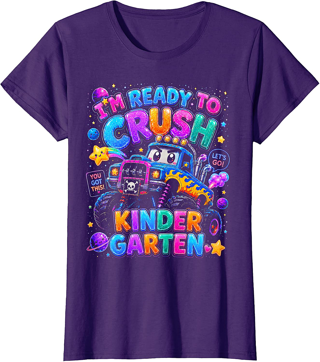  Ready to Crush Kindergarten Monster Truck T-Shirt