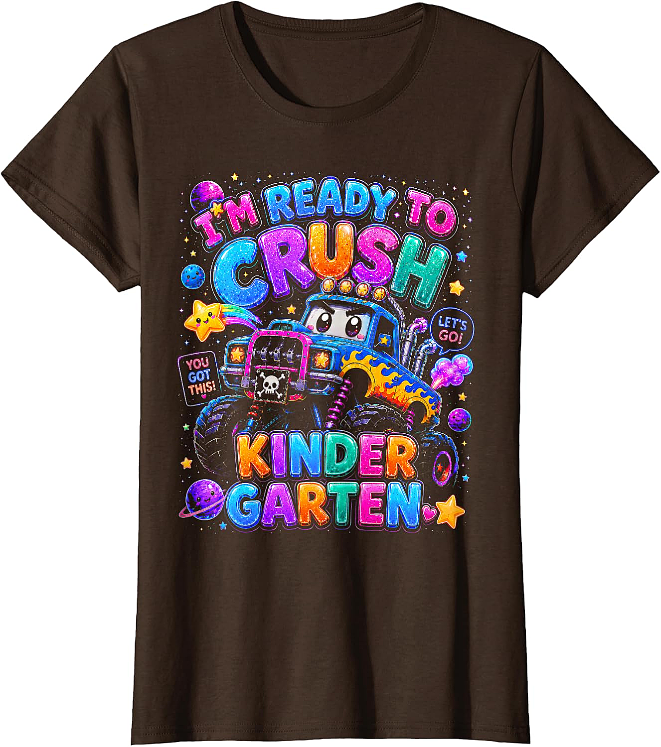  Ready to Crush Kindergarten Monster Truck T-Shirt