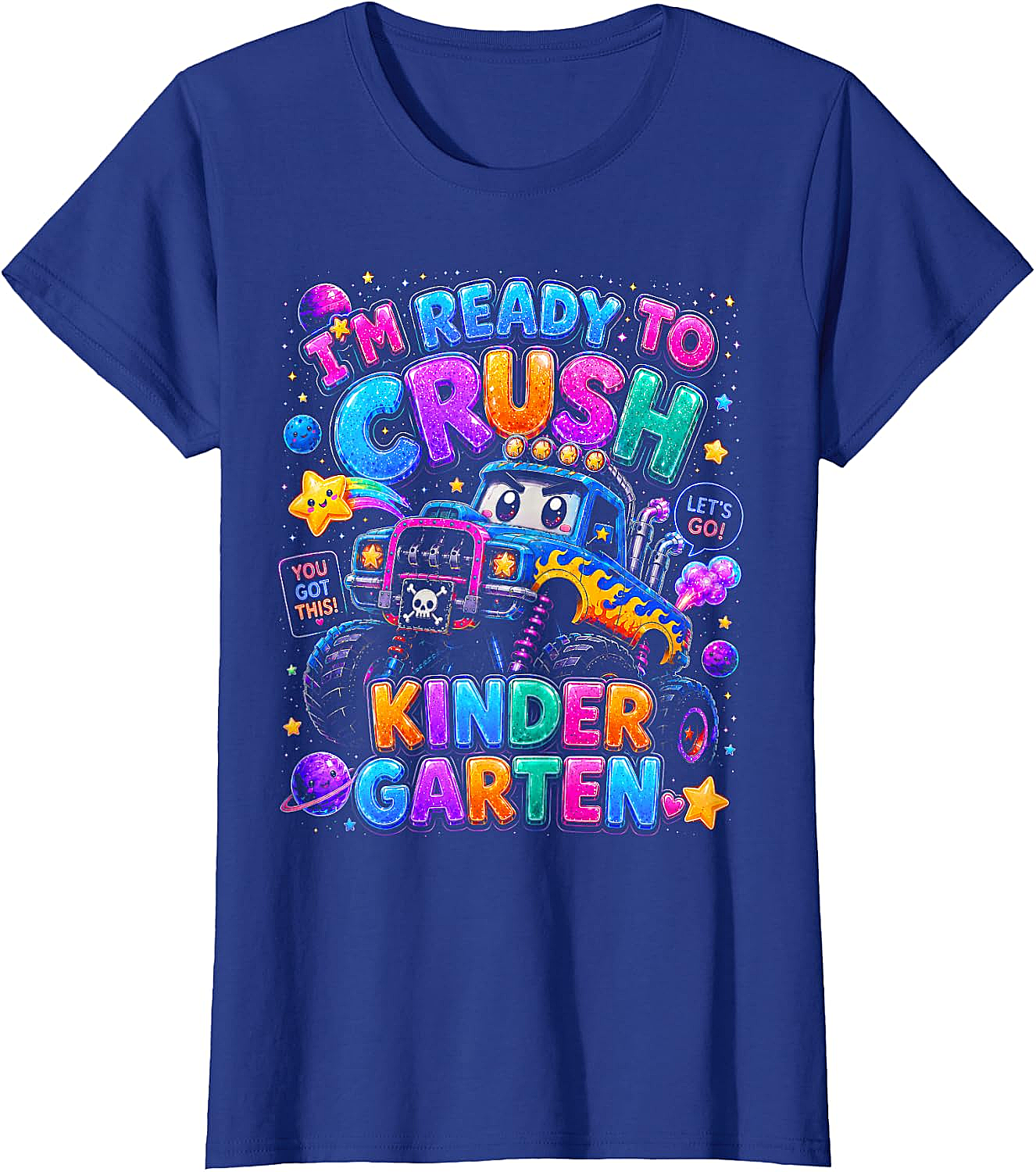  Ready to Crush Kindergarten Monster Truck T-Shirt
