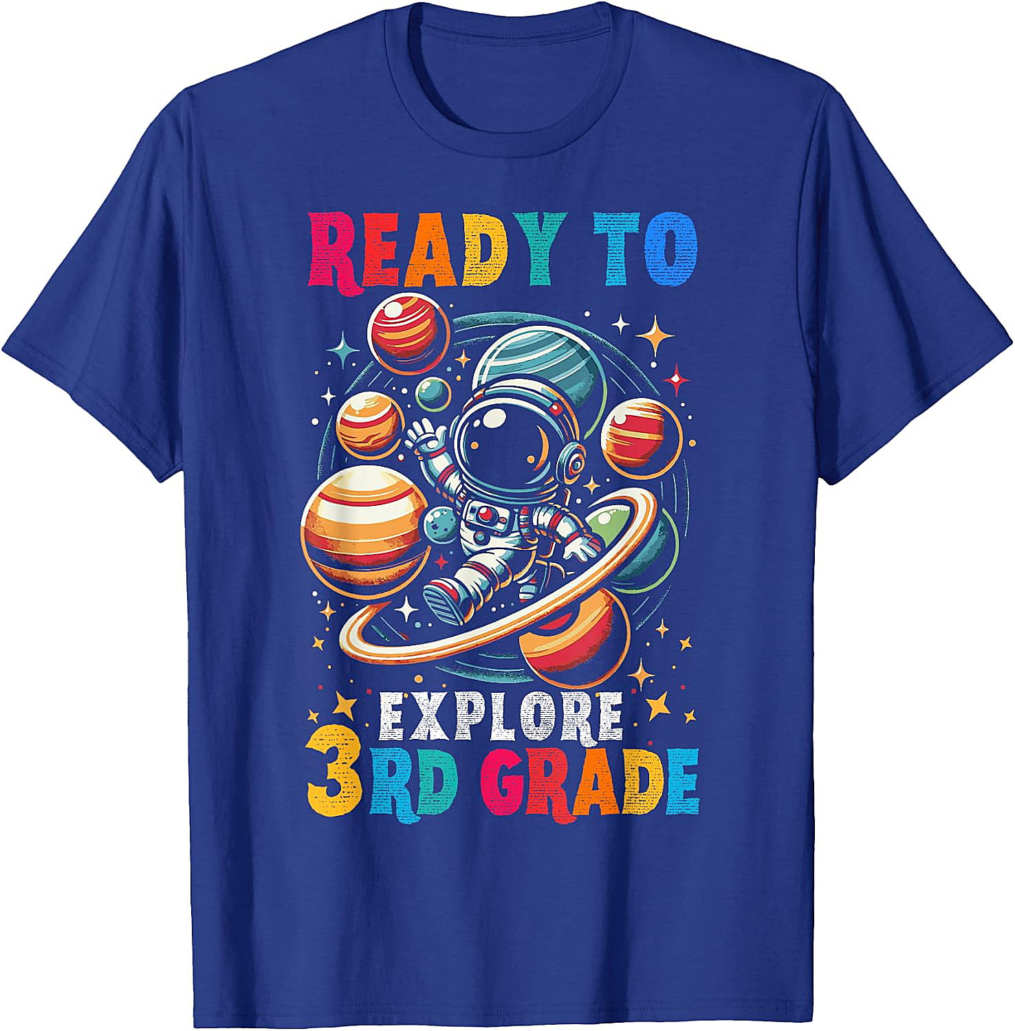 Astronaut 3rd Grade T-Shirt Back to School Kids Tee
