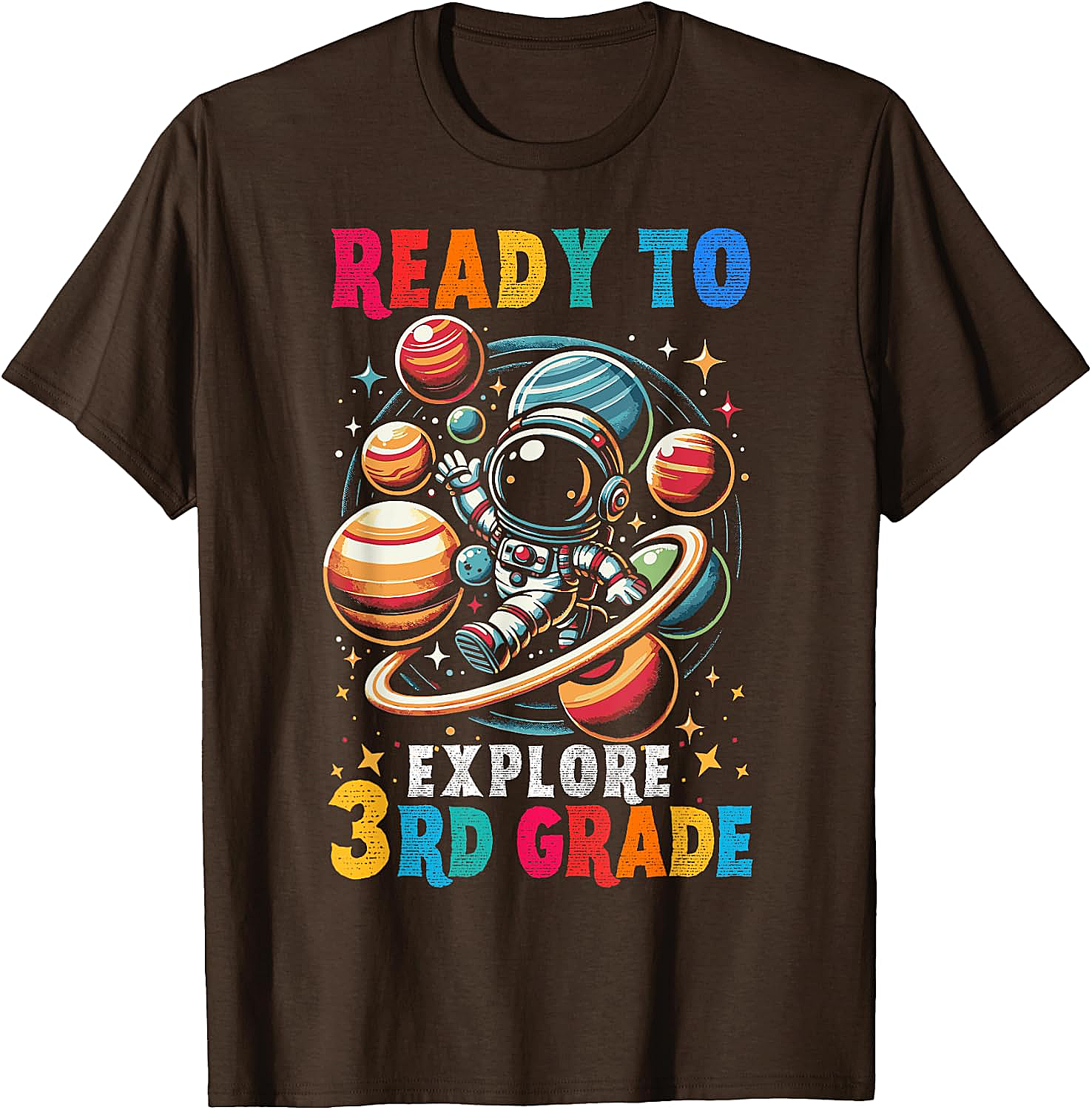 Astronaut 3rd Grade T-Shirt Back to School Kids Tee
