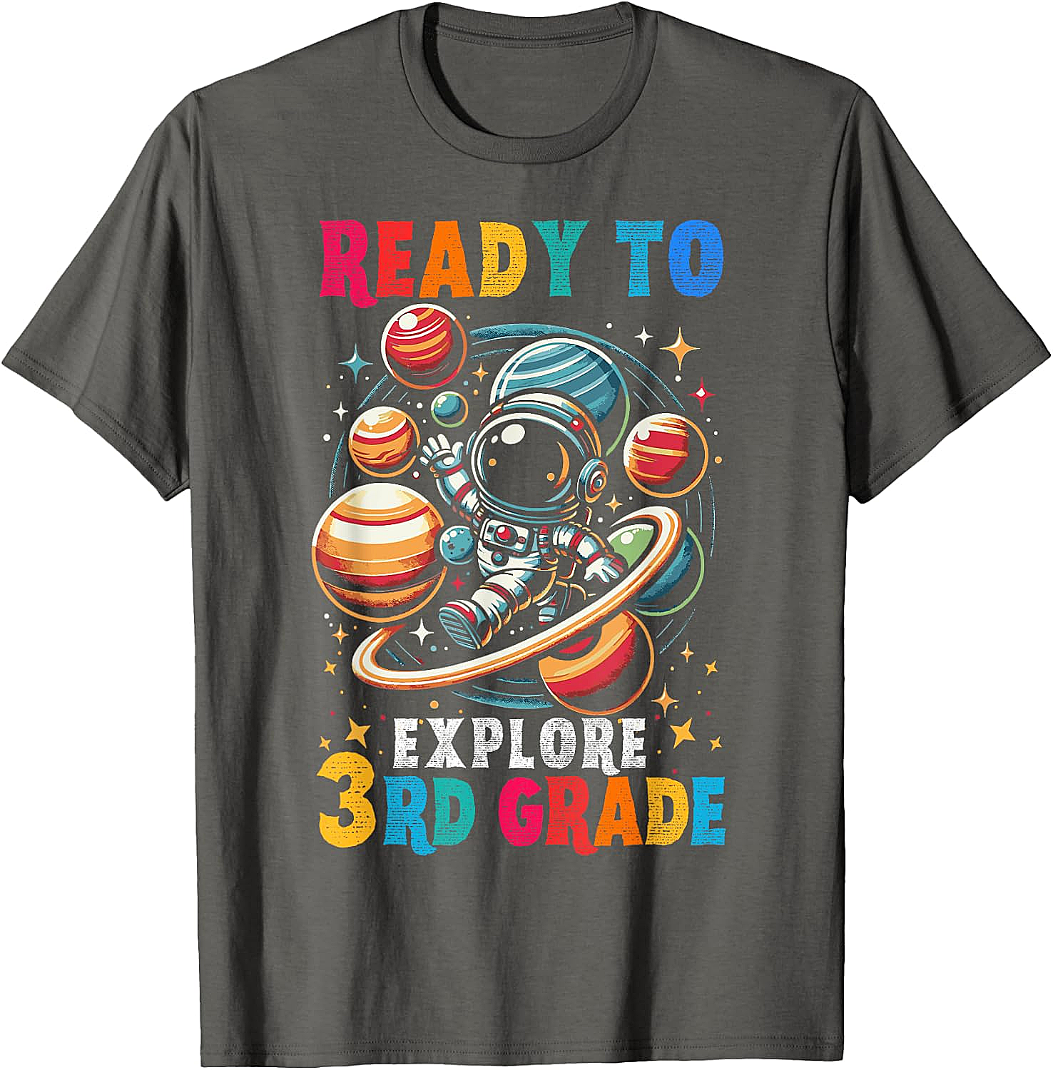 Astronaut 3rd Grade T-Shirt Back to School Kids Tee