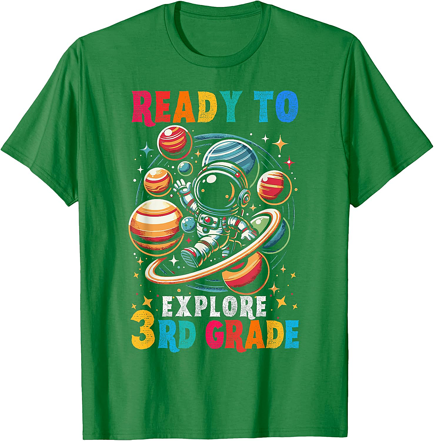 Astronaut 3rd Grade T-Shirt Back to School Kids Tee