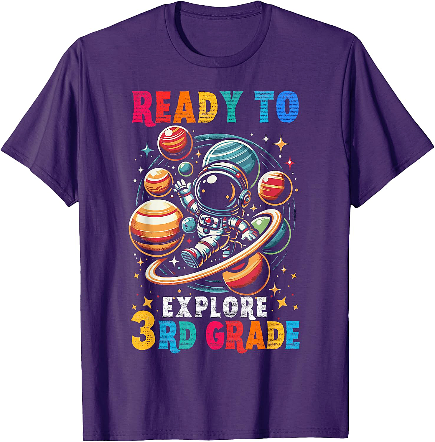 Astronaut 3rd Grade T-Shirt Back to School Kids Tee