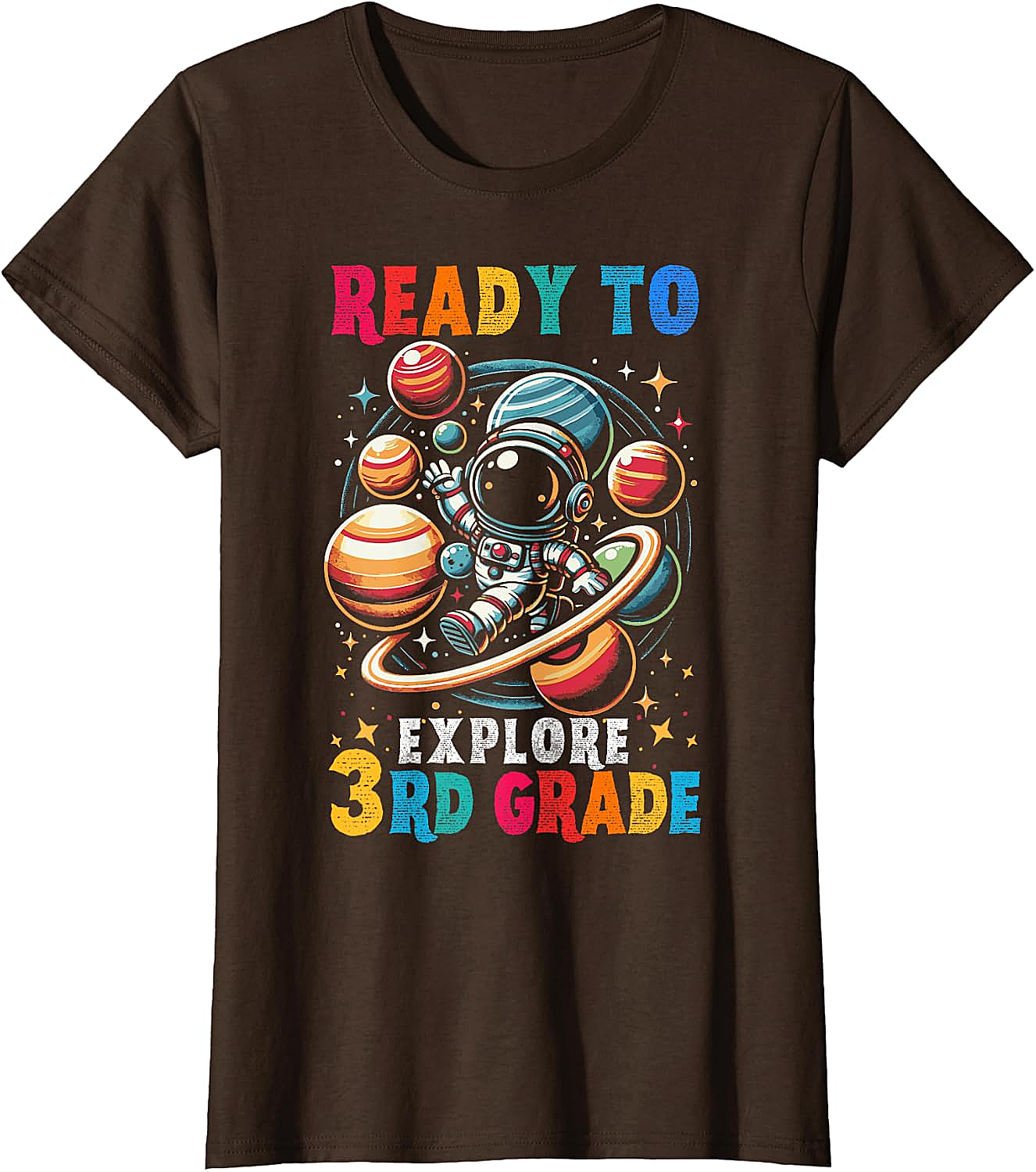 Astronaut 3rd Grade T-Shirt Back to School Kids Tee