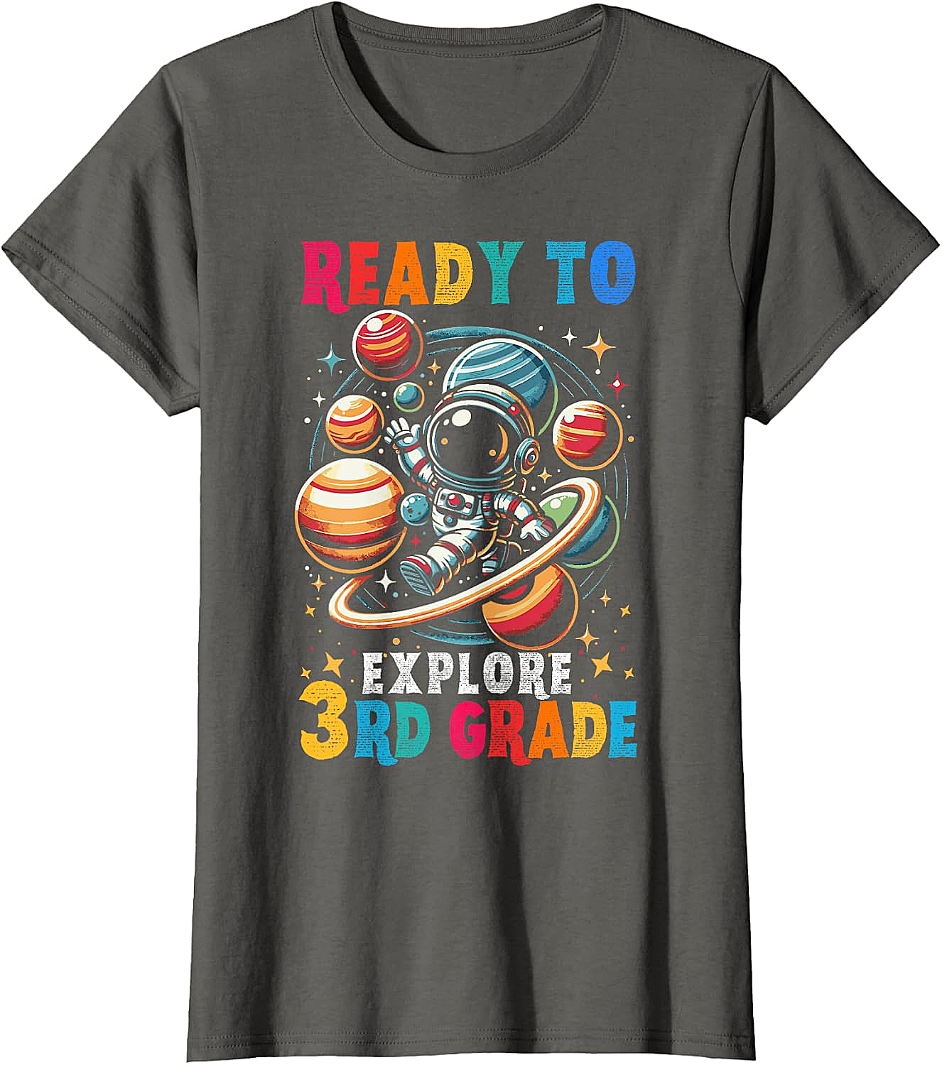 Astronaut 3rd Grade T-Shirt Back to School Kids Tee