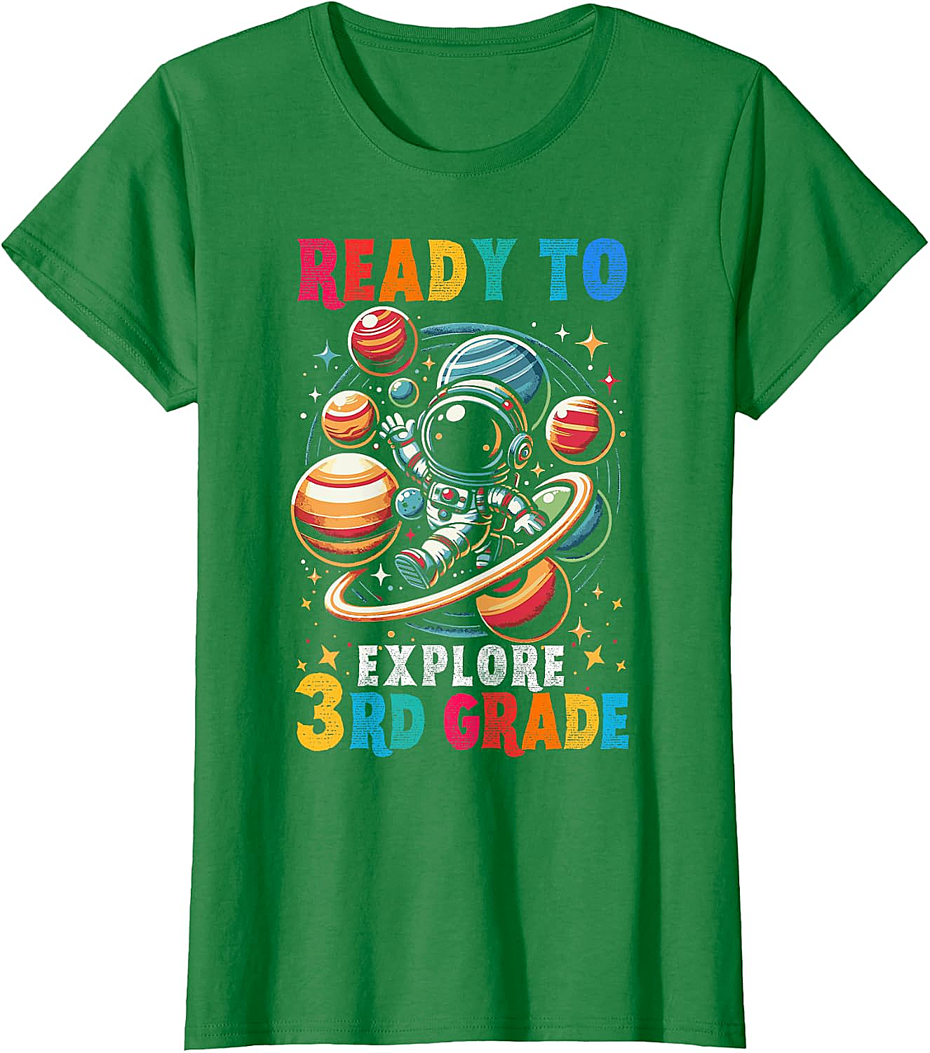 Astronaut 3rd Grade T-Shirt Back to School Kids Tee