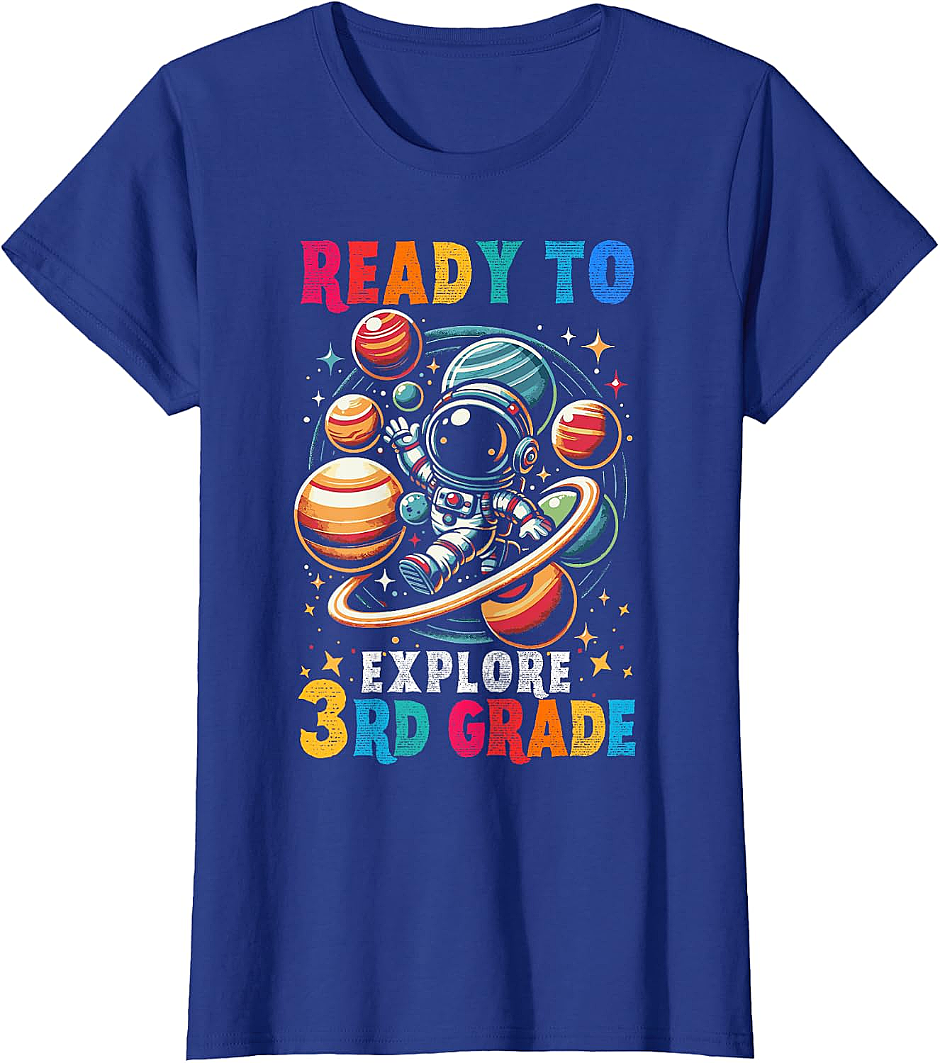 Astronaut 3rd Grade T-Shirt Back to School Kids Tee