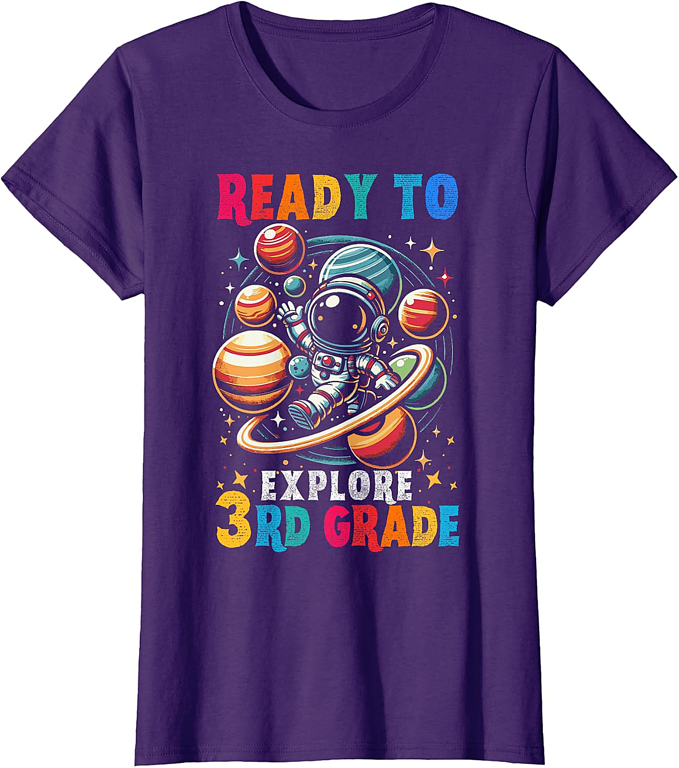 Astronaut 3rd Grade T-Shirt Back to School Kids Tee